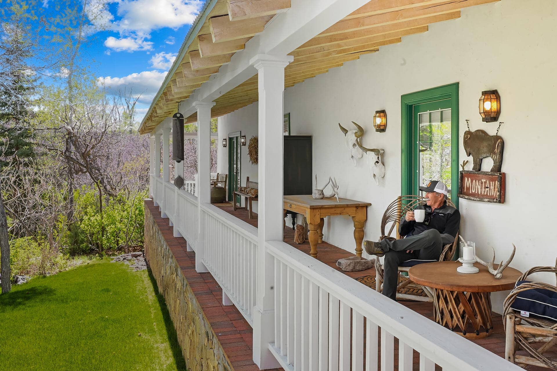 outdoor living space residential estate property for sale new mexico old canones creek ranch