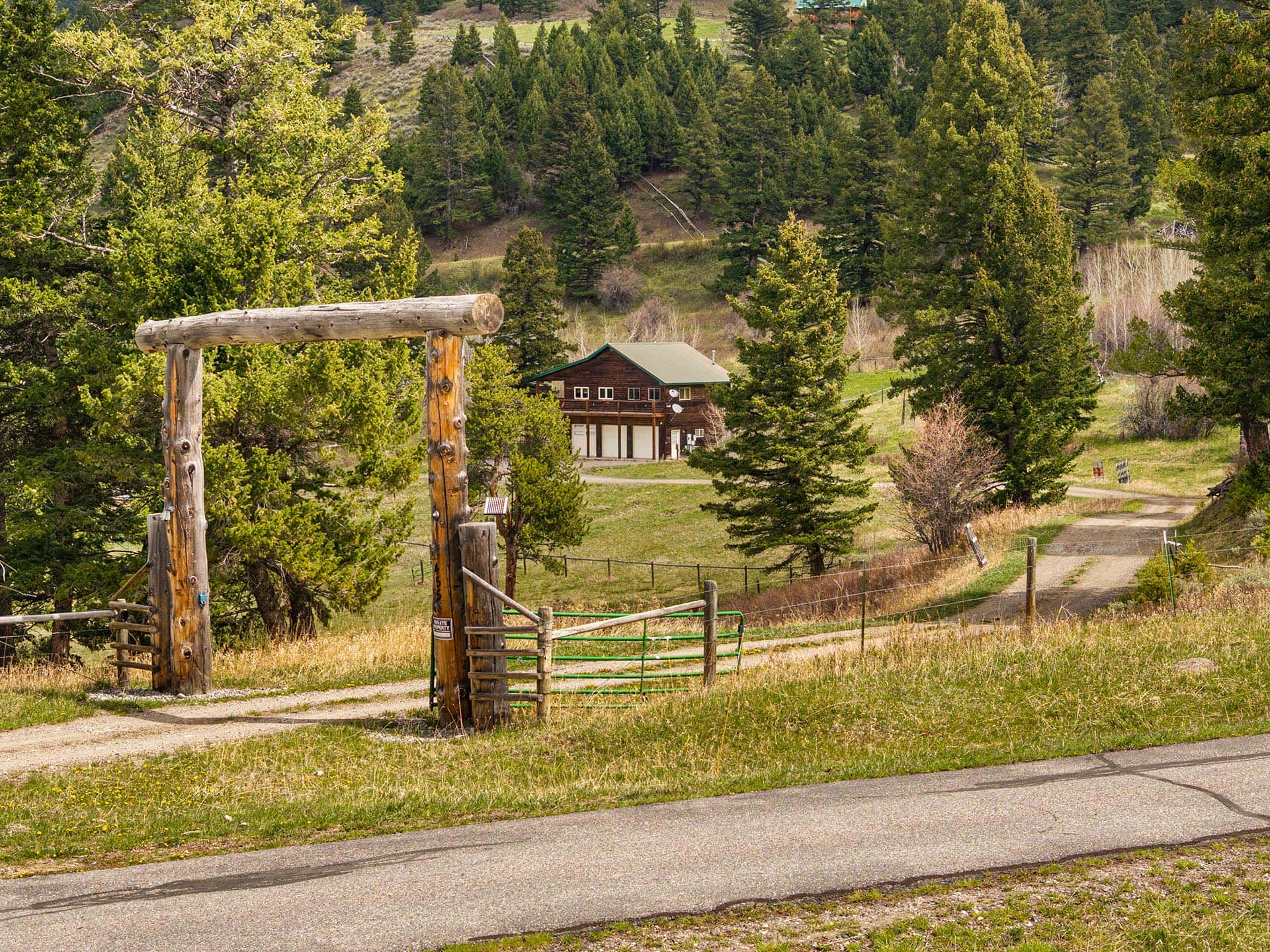 property with private entrance and second home montana harrison hollow
