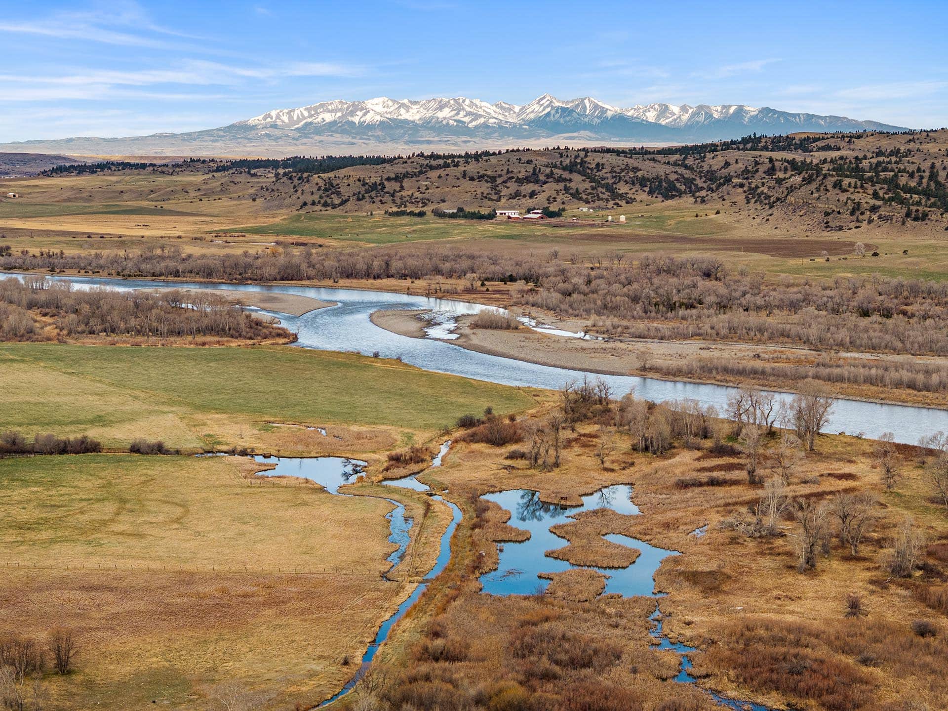 river and mountain view property for sale montana mallard springs ranch