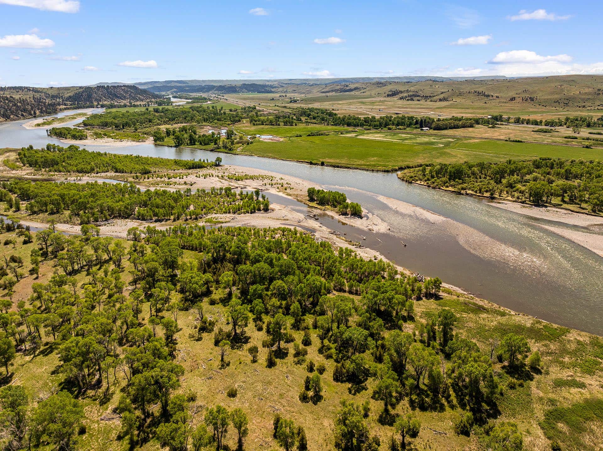 river frontage with trees land for sale montana mallard springs ranch