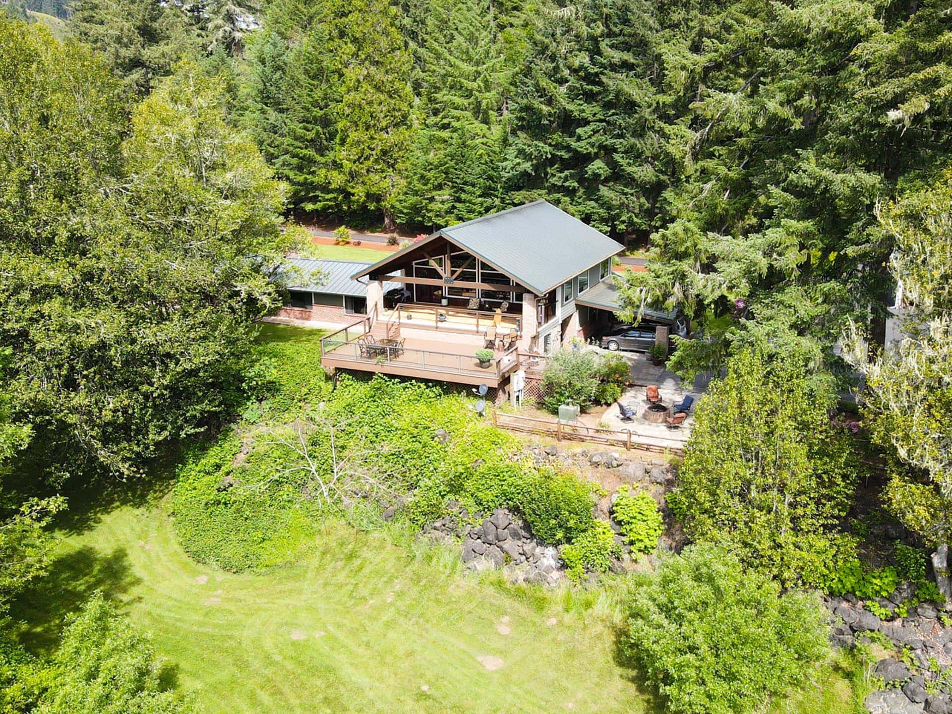 riverfront home with deck oregon umpqua river retreat at cougar creek