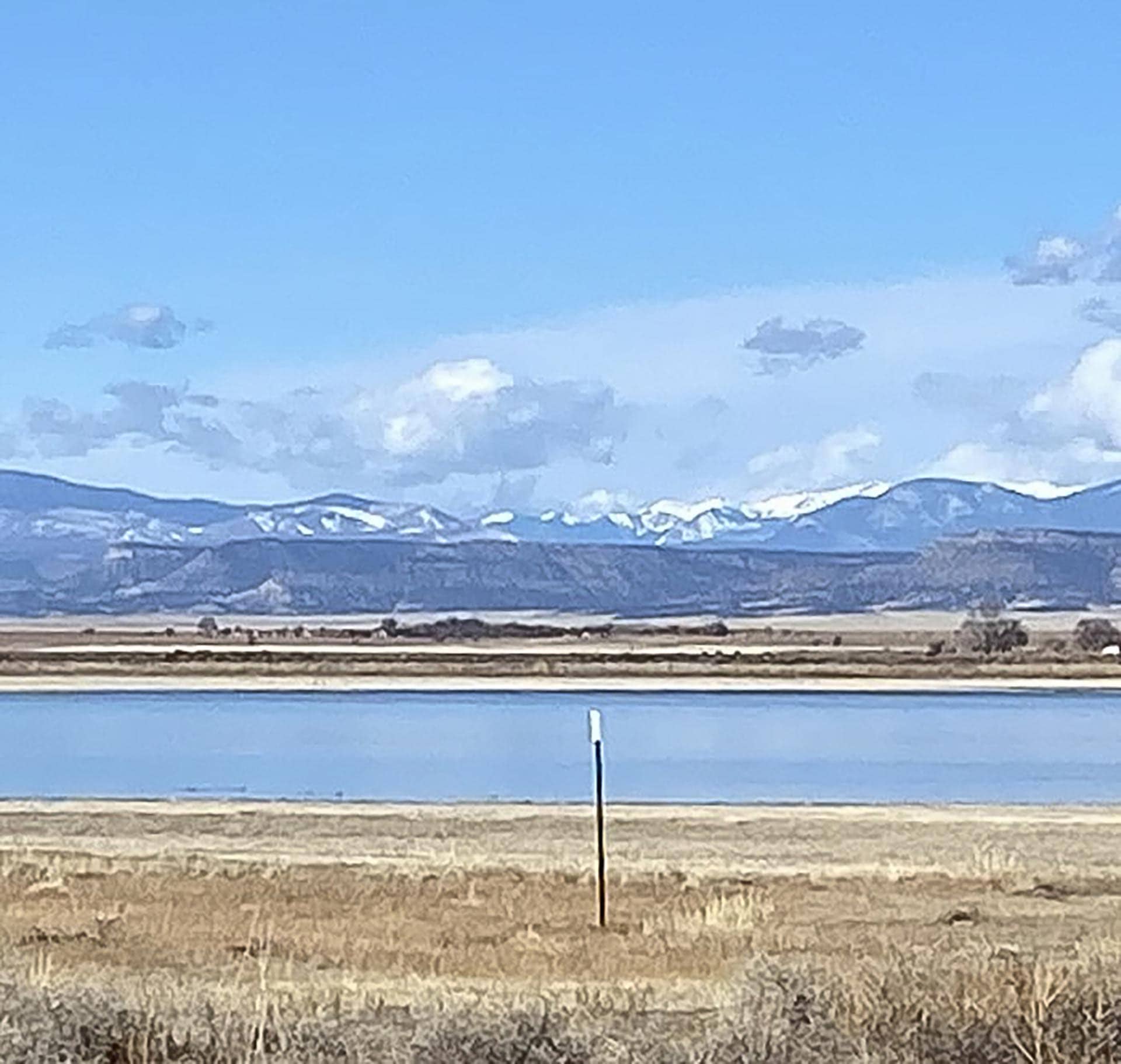 snow mountains new mexico mountain view elk ranch