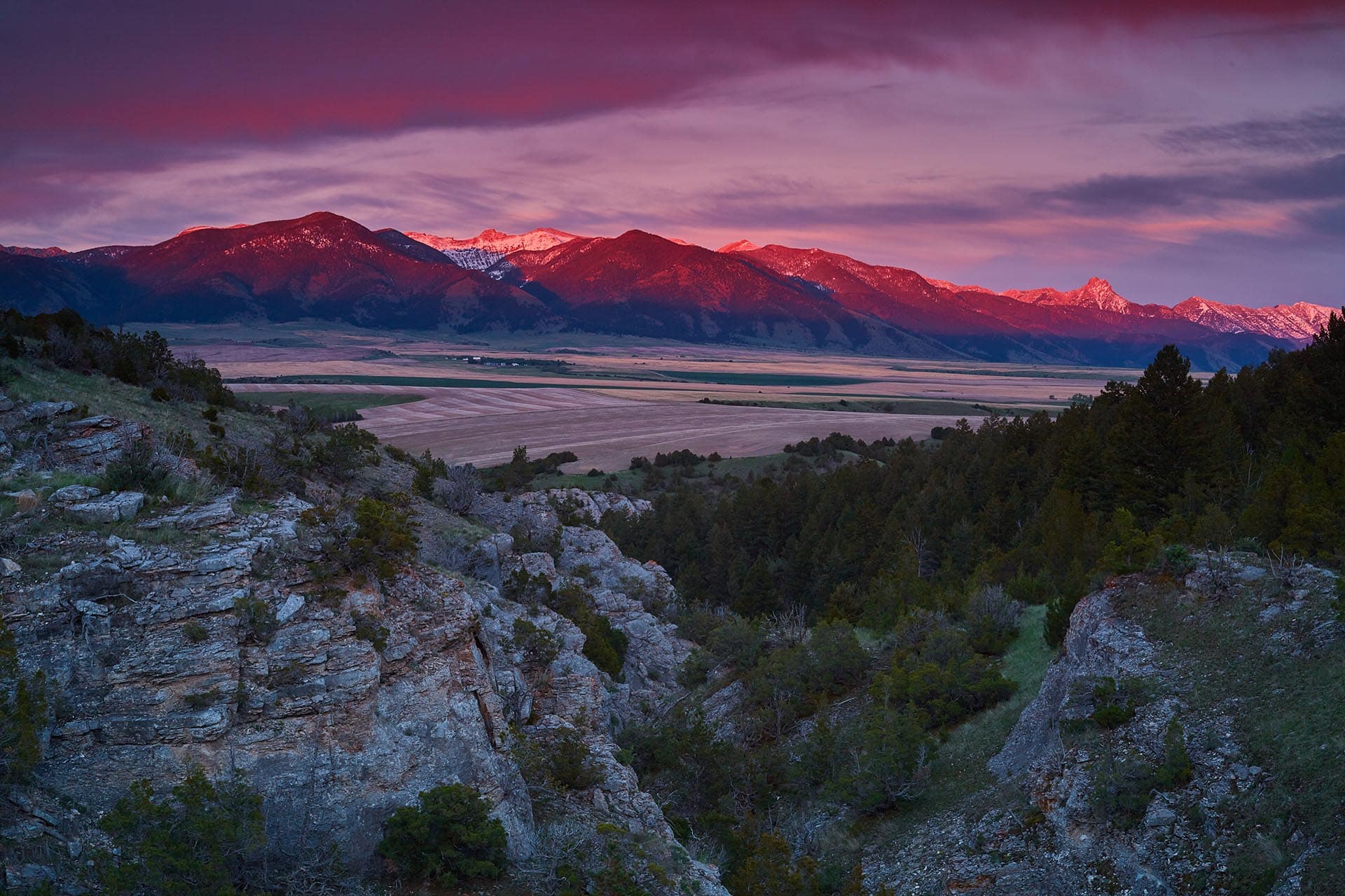 sun set evening montana whitetail hollow at sxs ranch