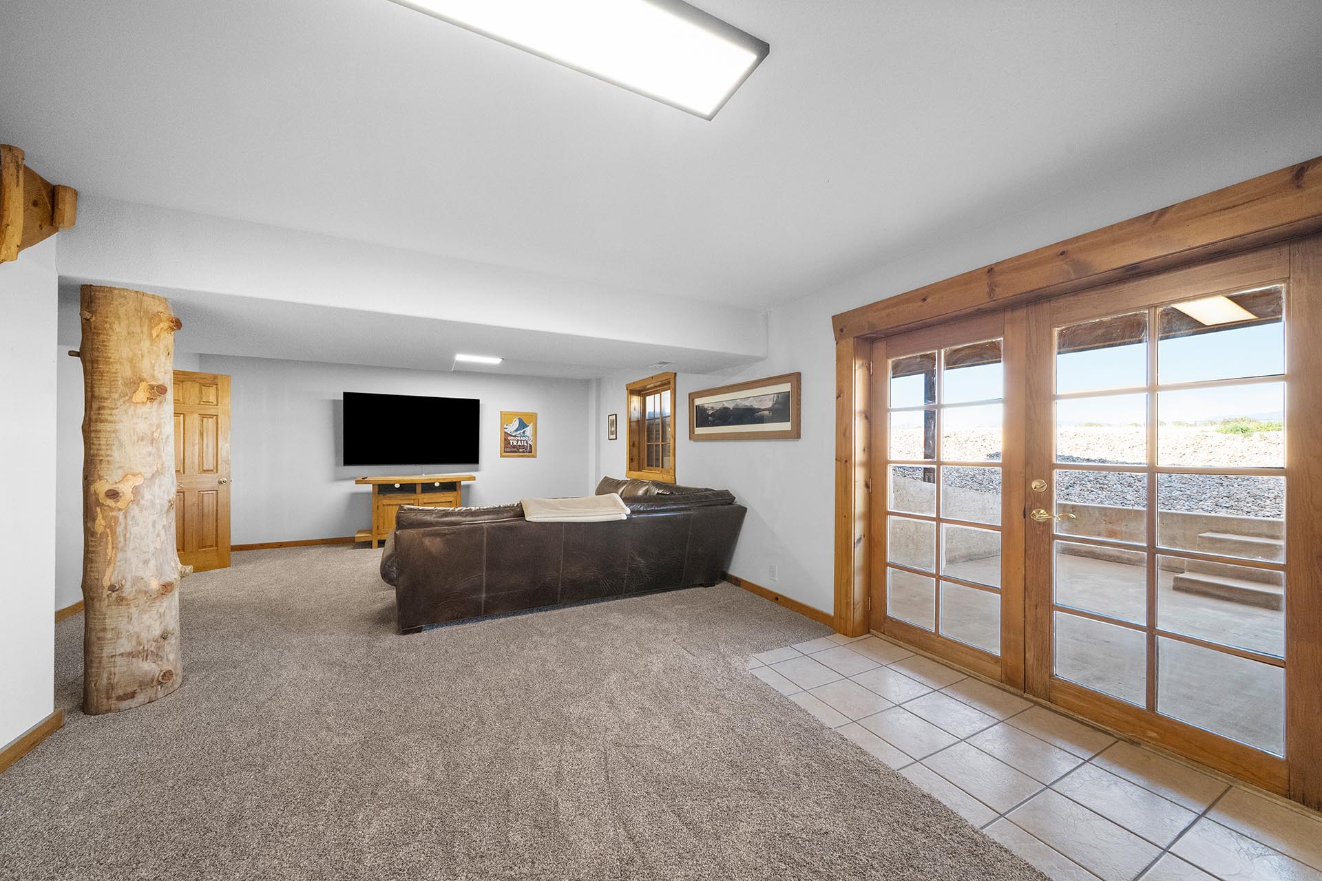 walkout basement living room colorado mchenry ranch