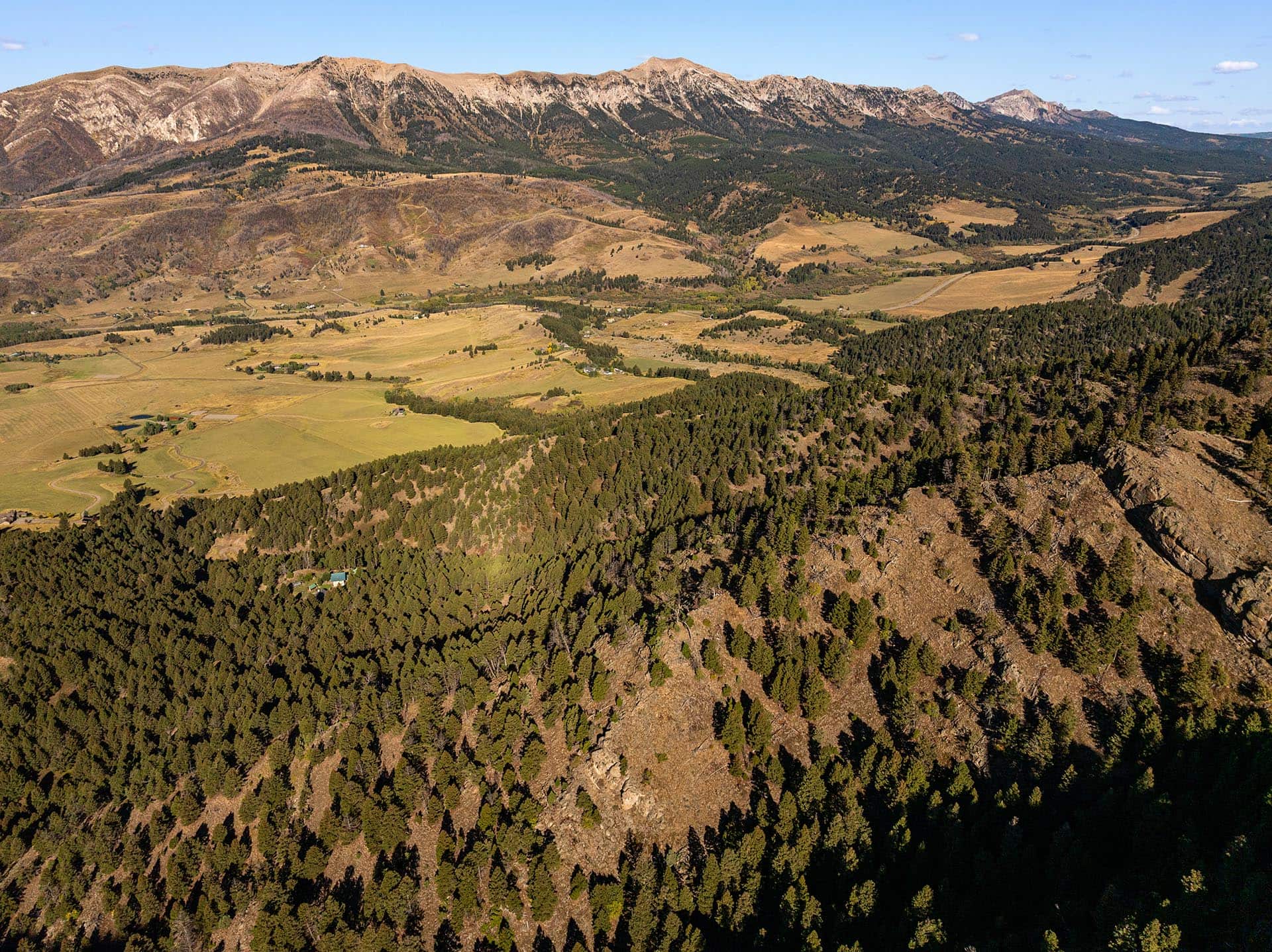 expansive mountain terrain and valley land mt montana lennon ranch