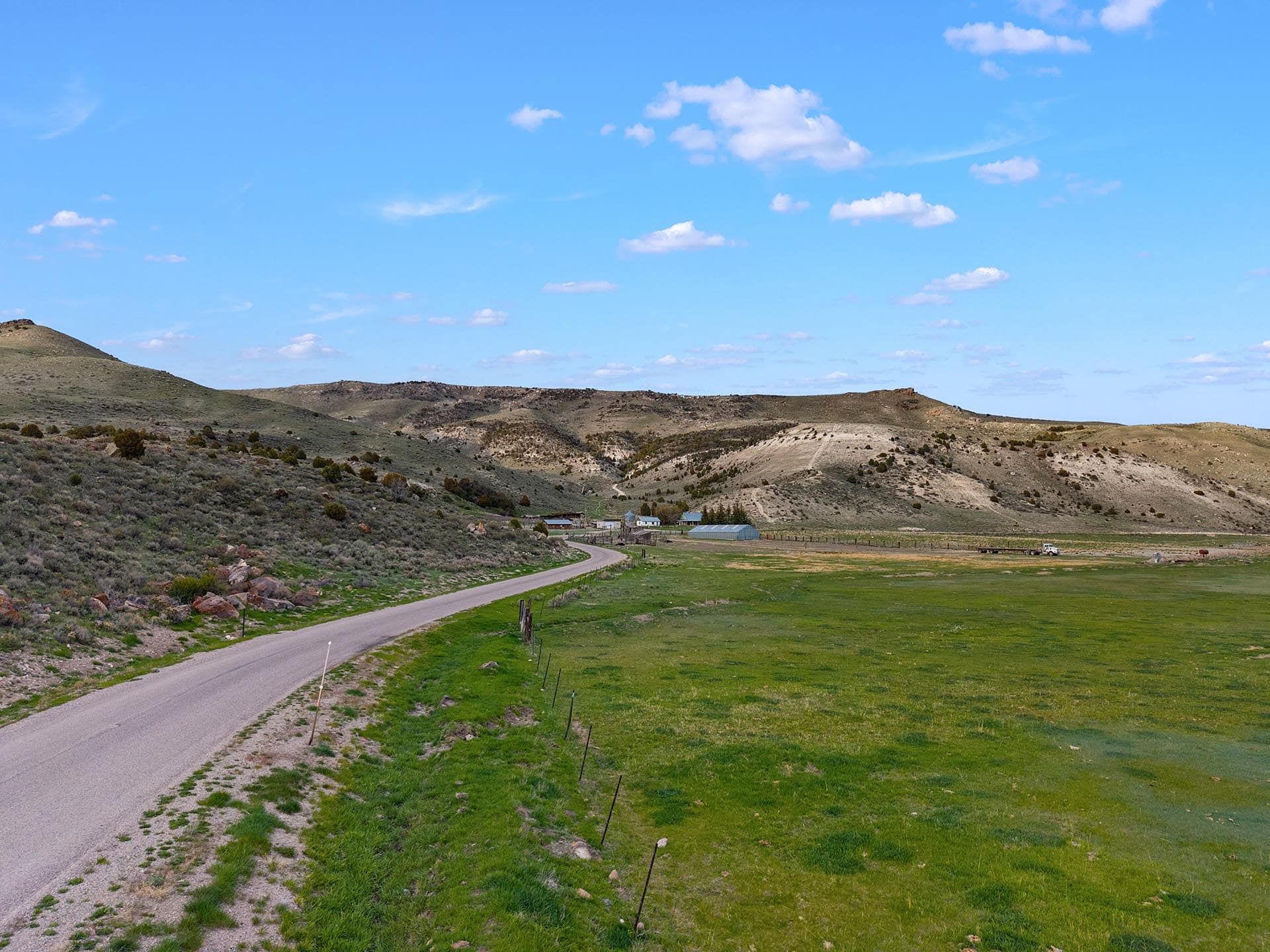 farmstead land with green fields id medicine lodge creek