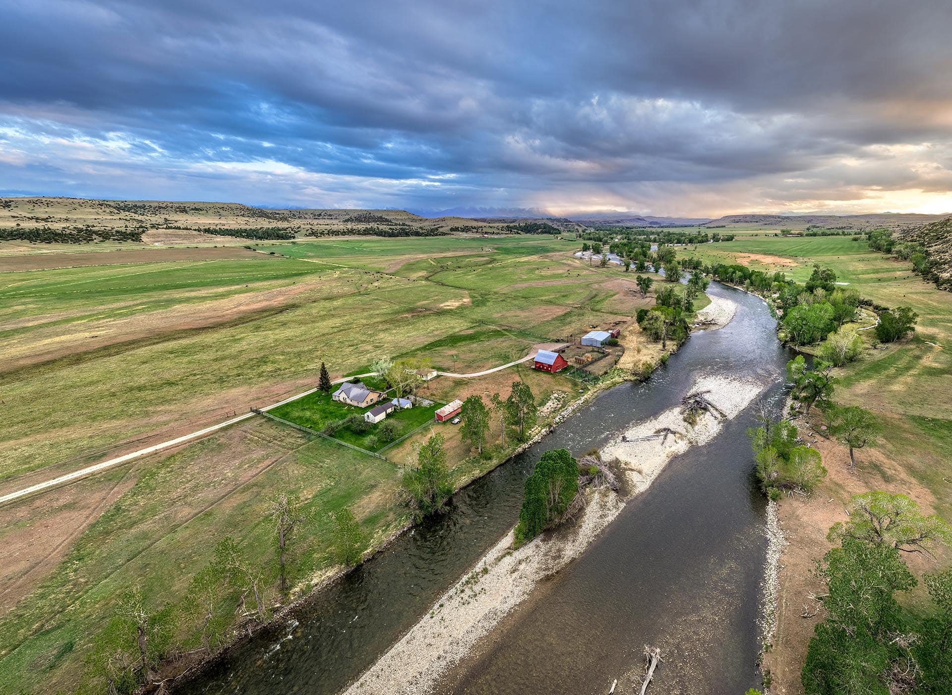 farmstead river frontage land montana stillwater riffle ranch
