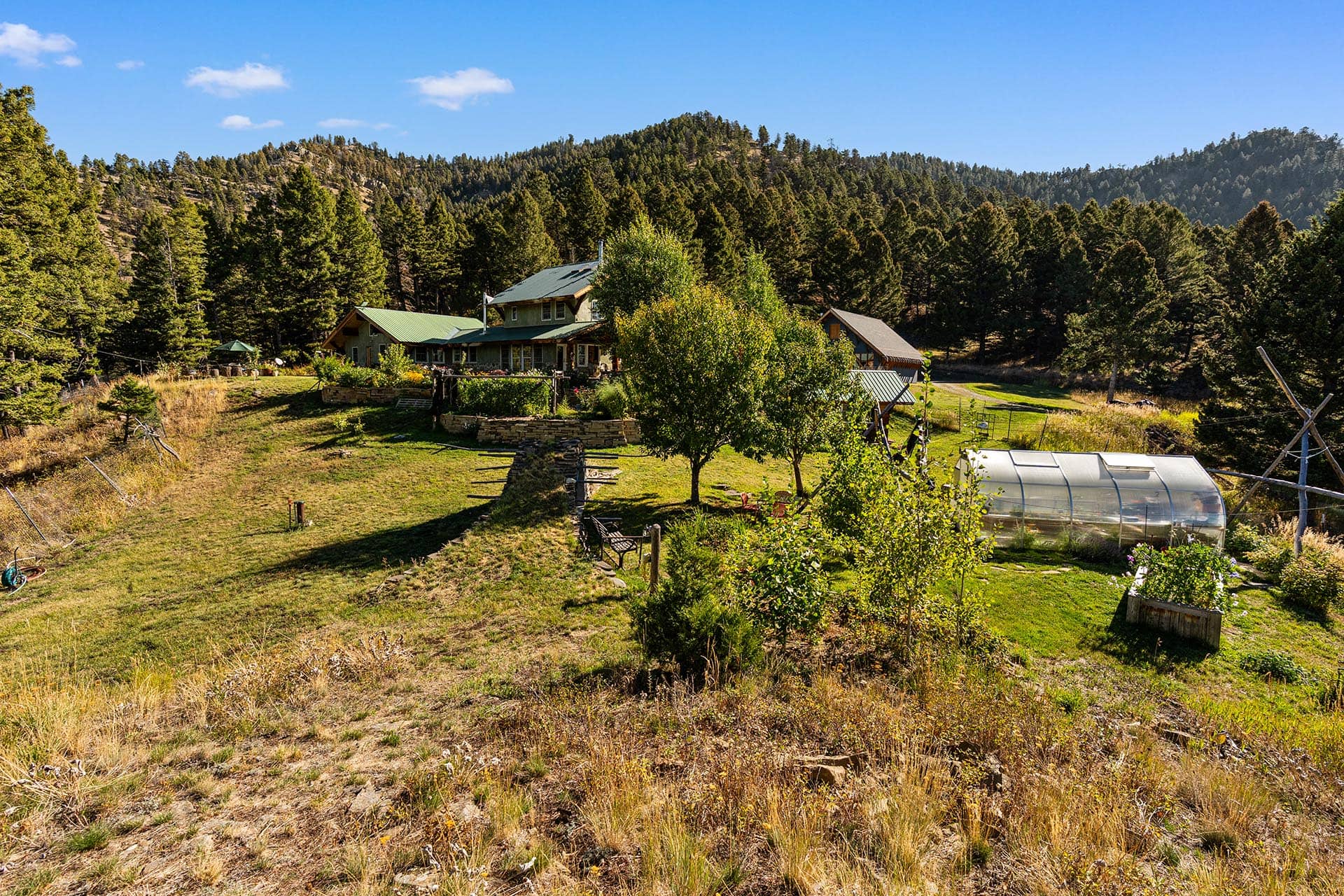 home with greenhouse and garden for sale montana lennon ranch