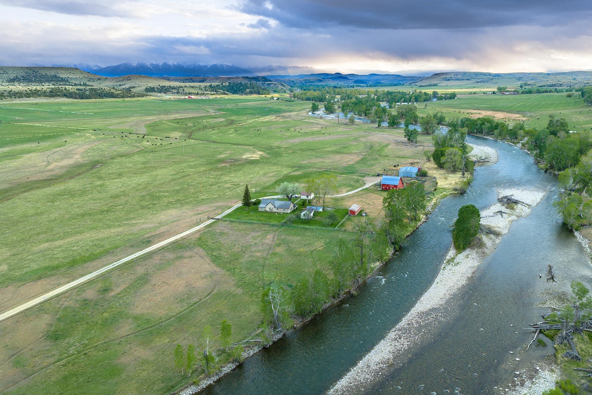 homestead property with river frontage montana stillwater riffle ranch