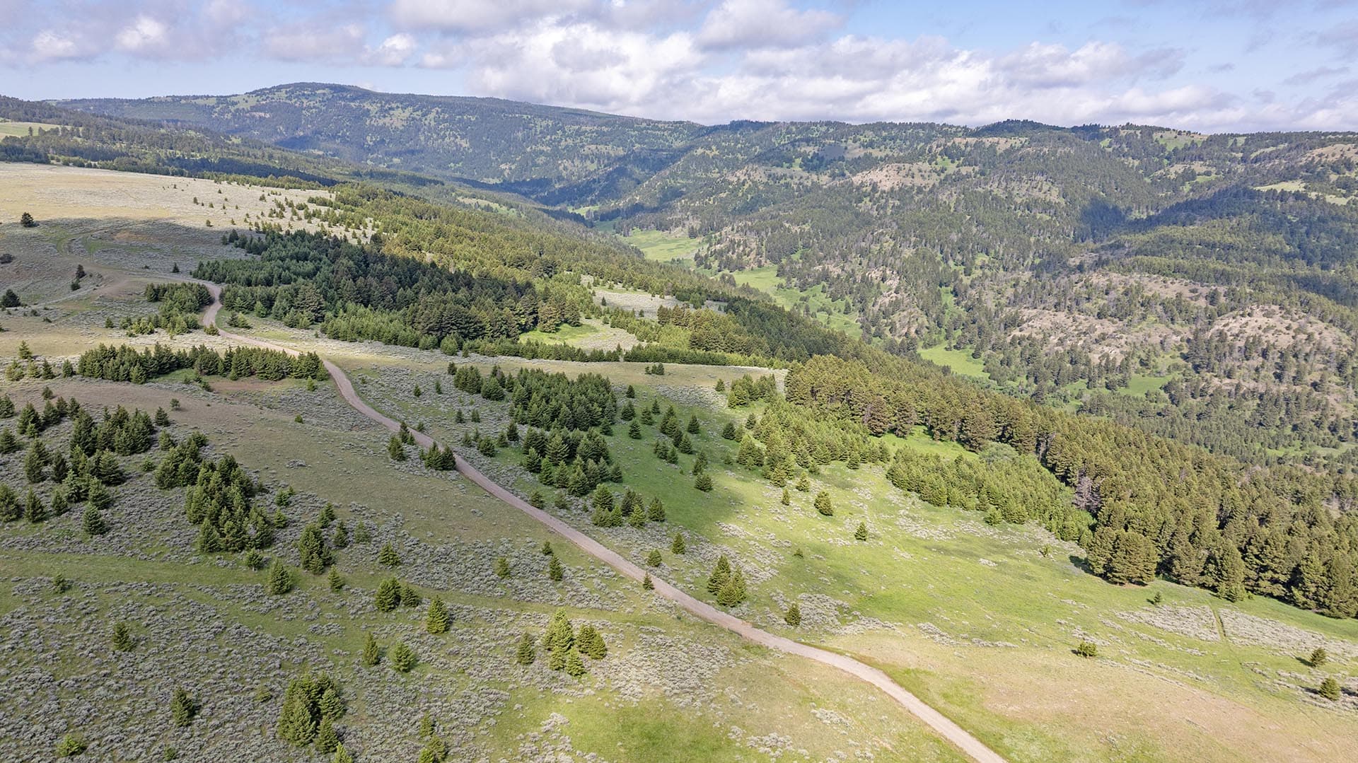 land with access road montana north bridger hunting retreat