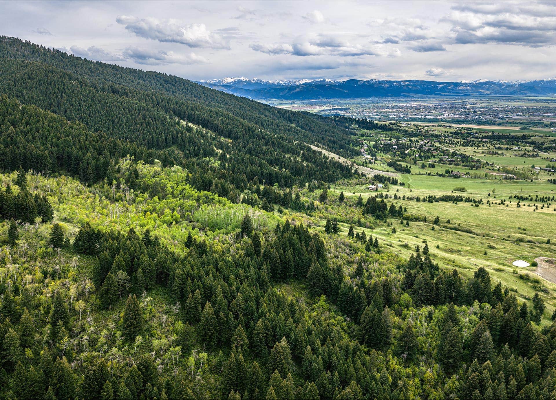 land with city and mountain views for sale montana bozeman creekside hideaway