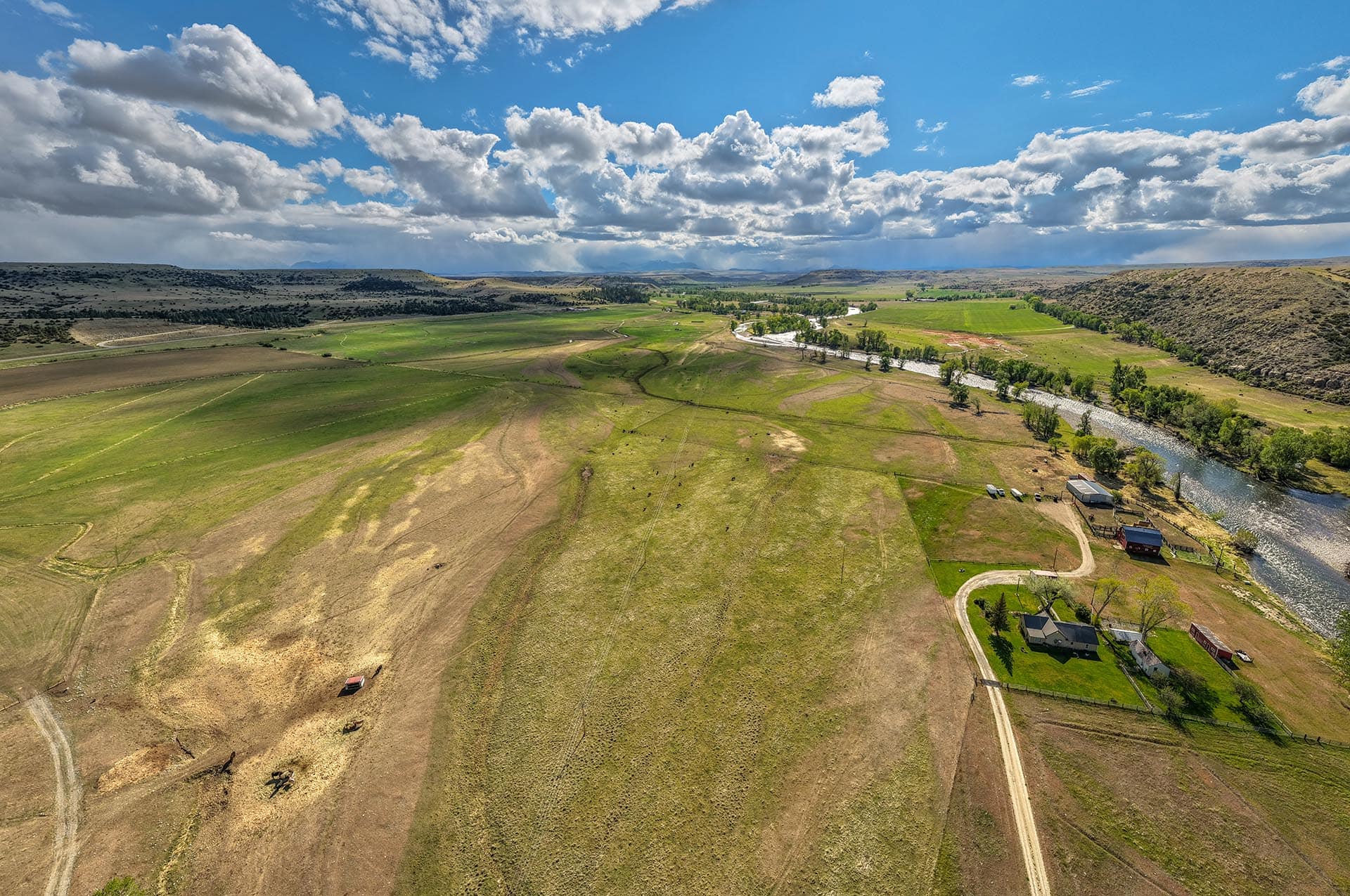 land with winding river and main residence for sale montana stillwater riffle ranch