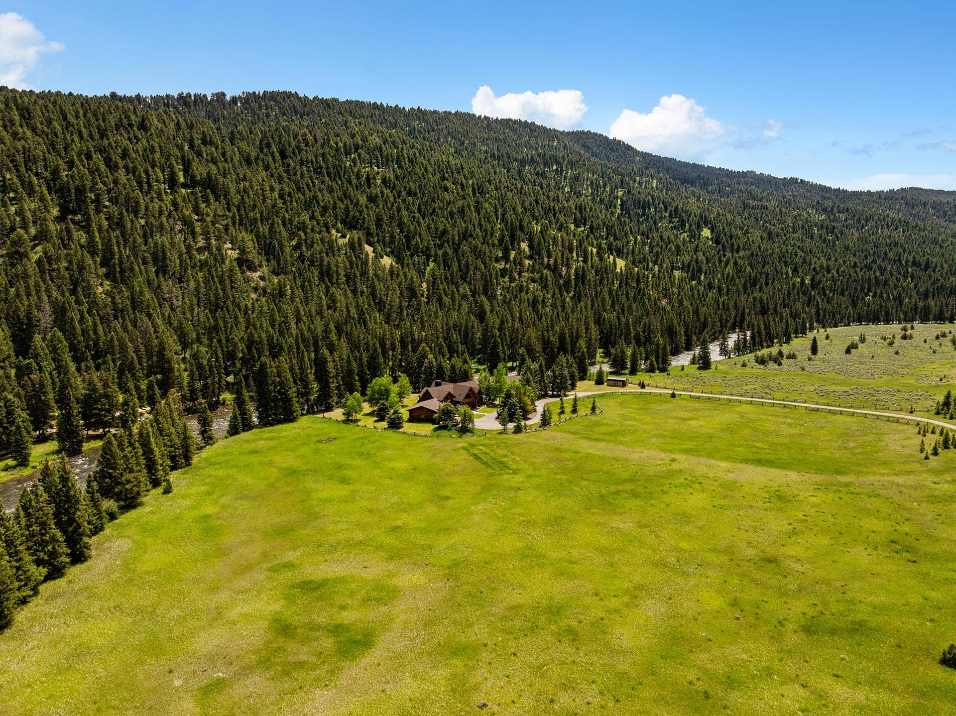 large acreage for sale montana gallatin riverfront retreat in big sky