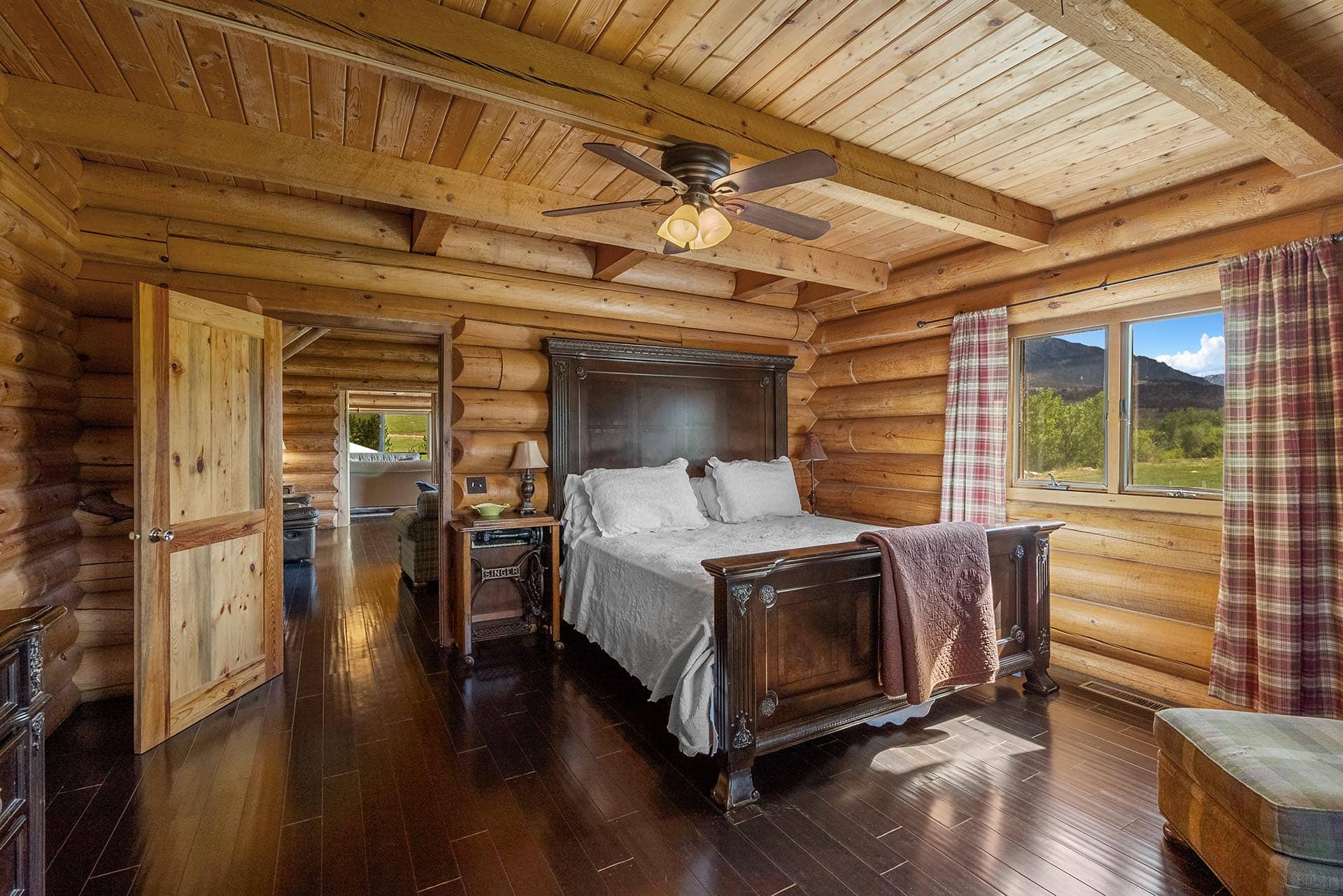log home luxury bedroom property for sale montana two rivers lodge