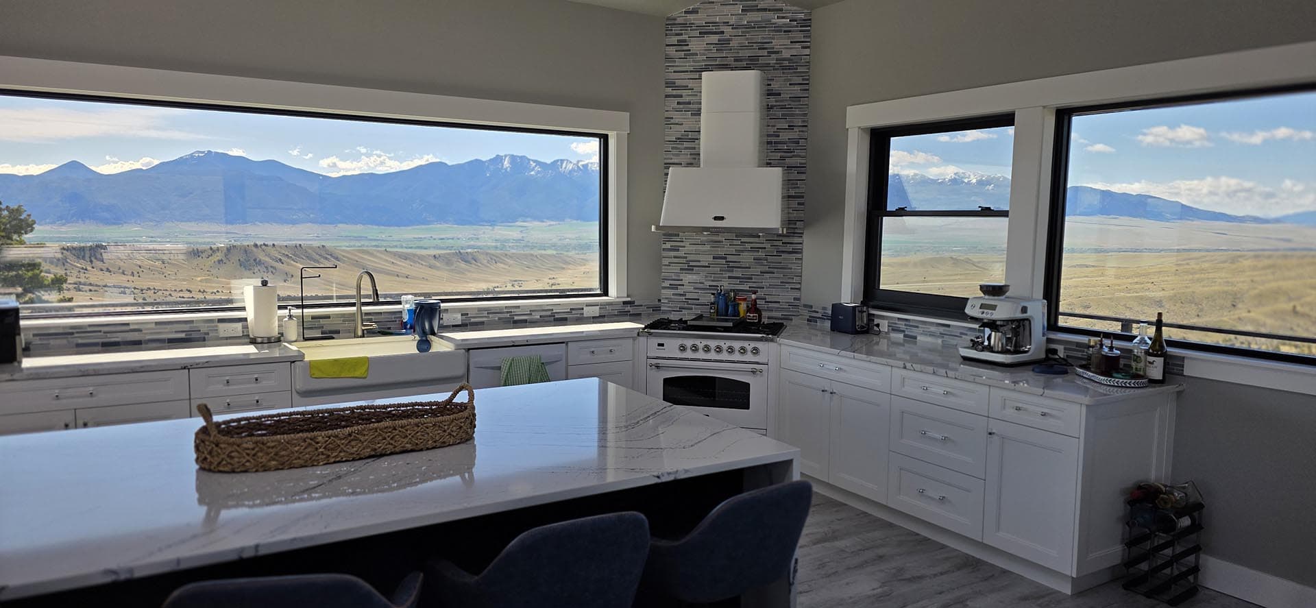 luxury homes for sale with panoramic kitchen views montana little fish creek lookout
