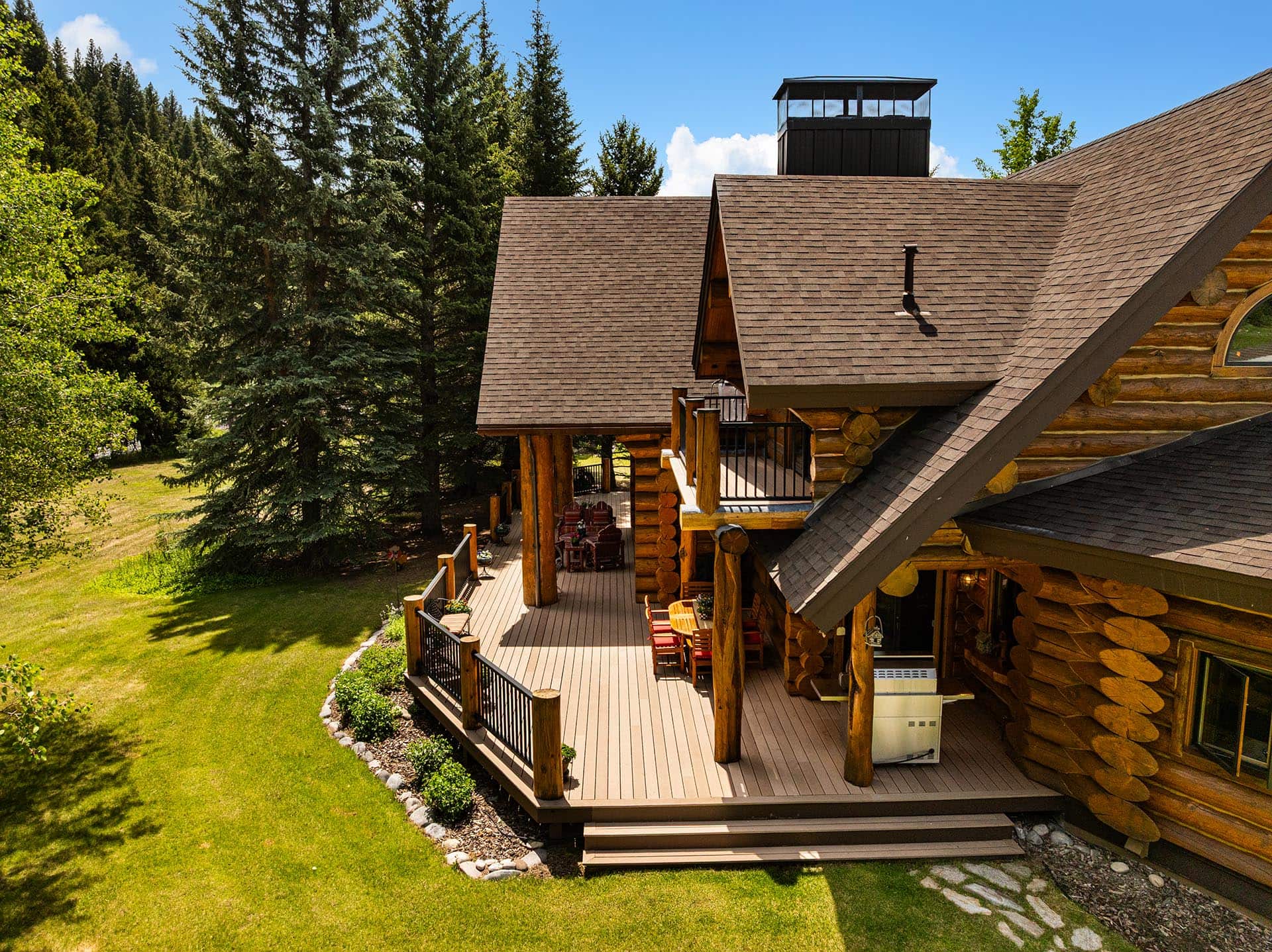 outdoor entertaining property for sale montana gallatin riverfront retreat in big sky