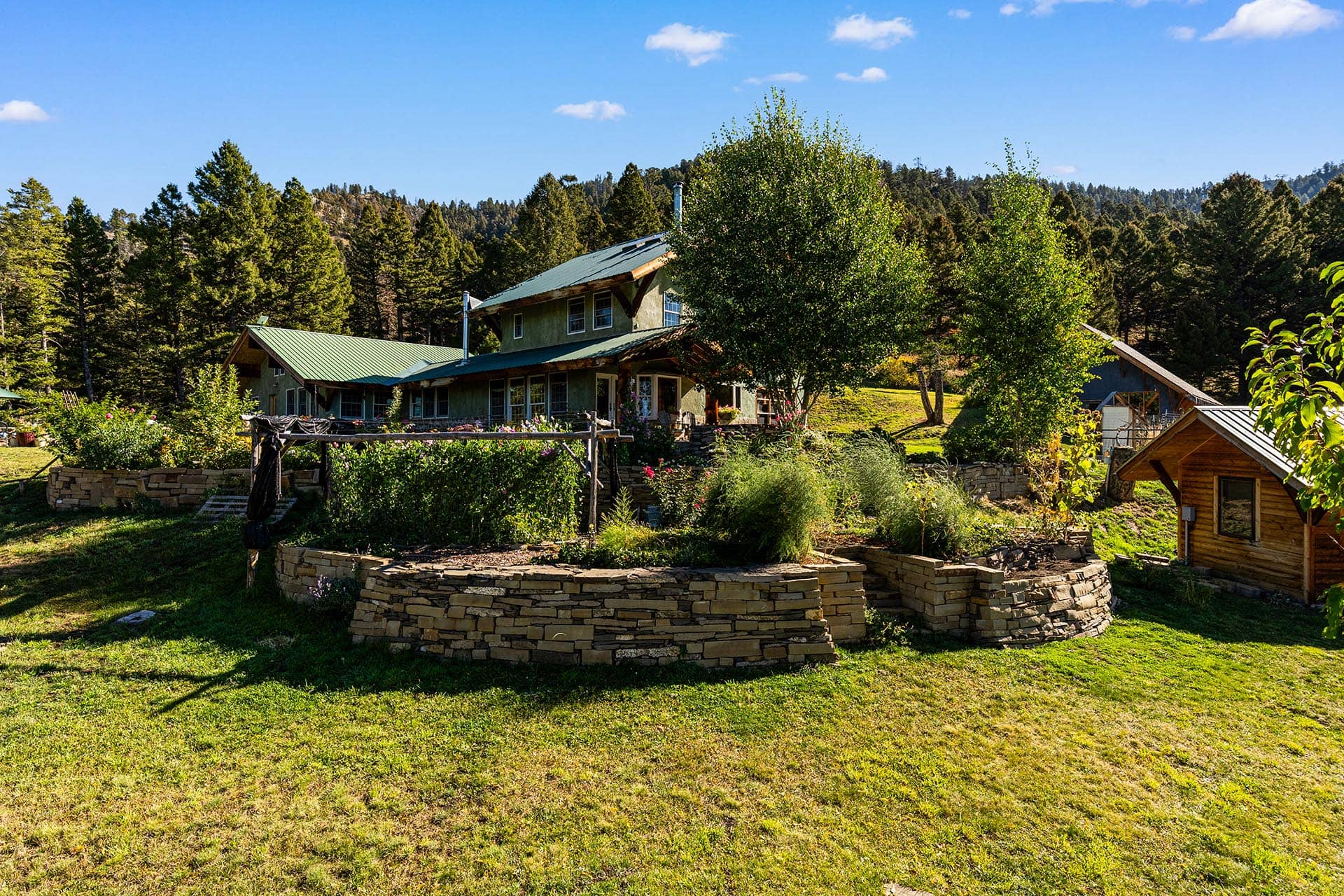 property with terraced landscaped gardens montana lennon ranch