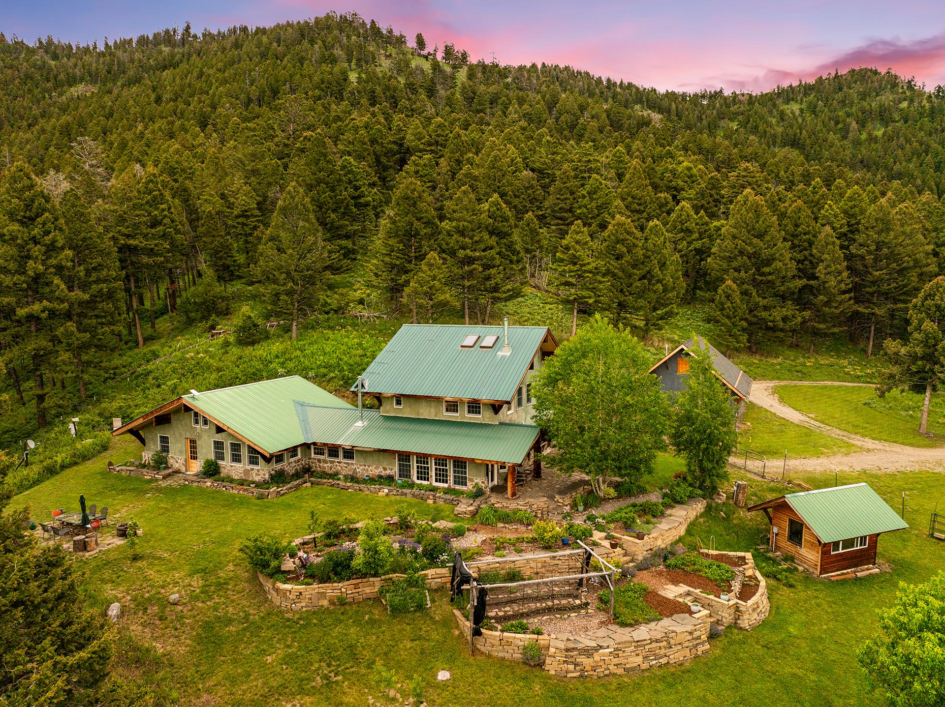 ranch home with terraced gardens for sale montana lennon ranch