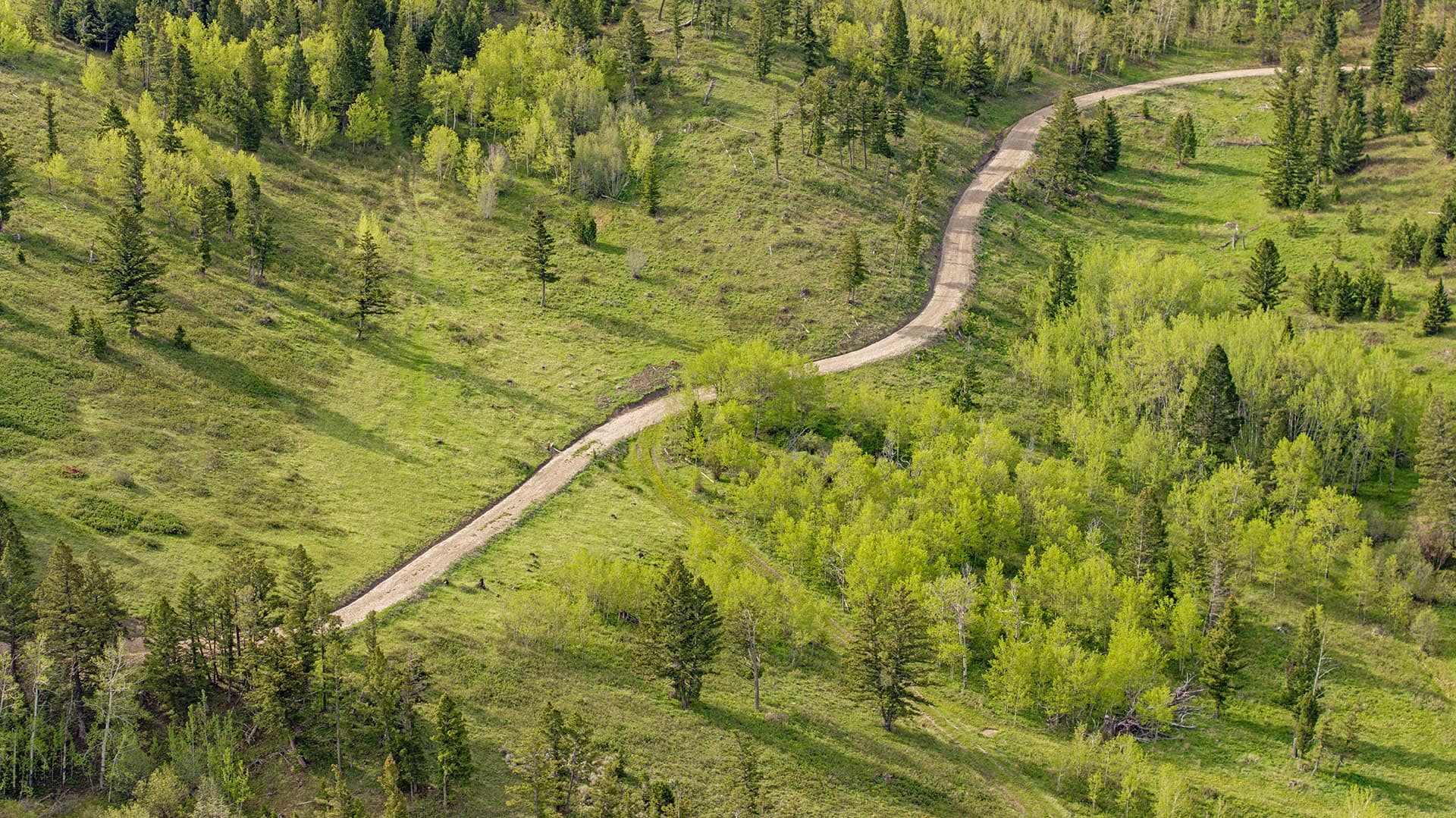 recreational land with winding trail montana east bridger preserve