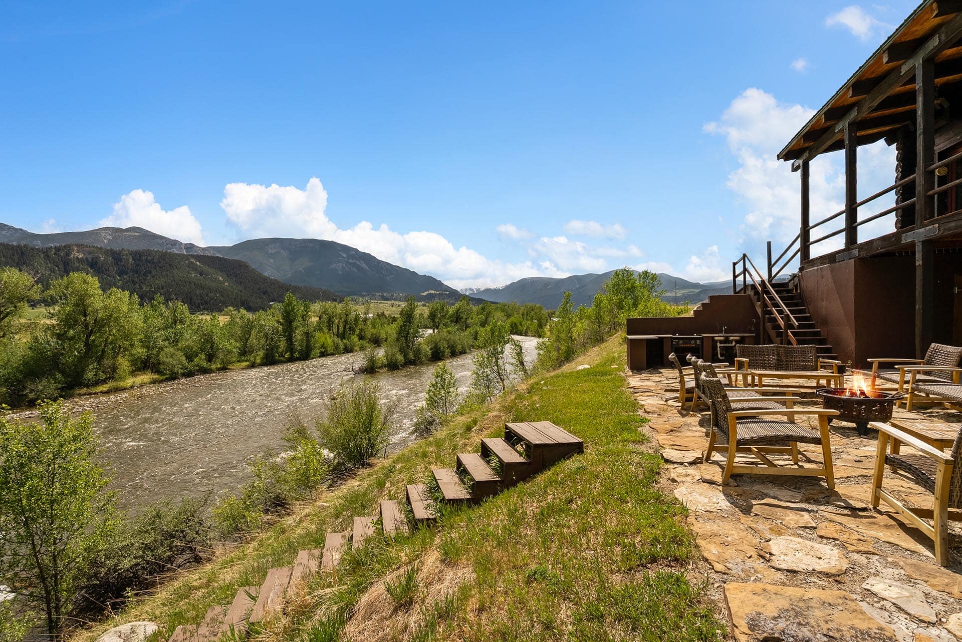 riverfront outdoor living property for sale montana two rivers lodge