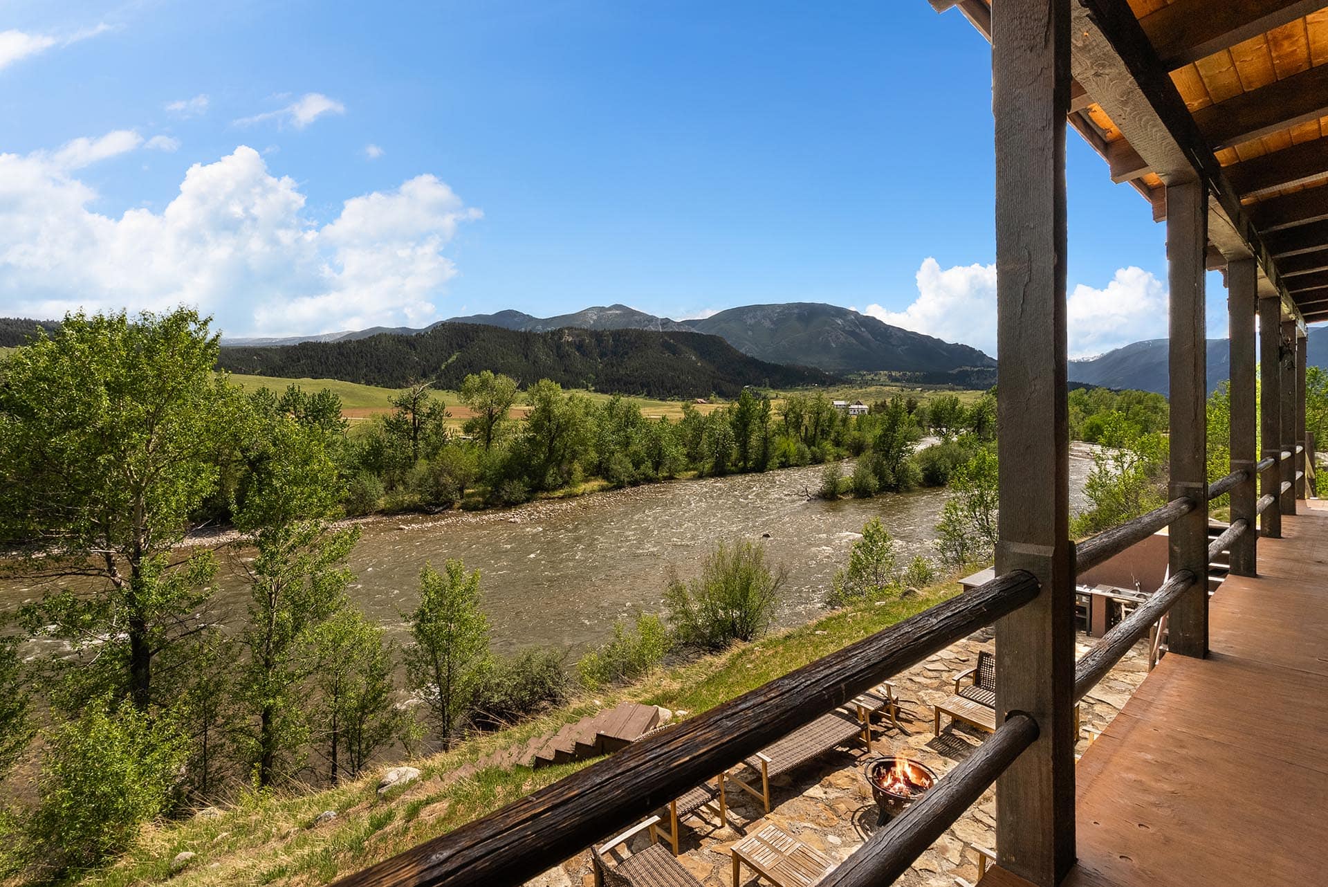 riverfront property with lodge view montana two rivers lodge