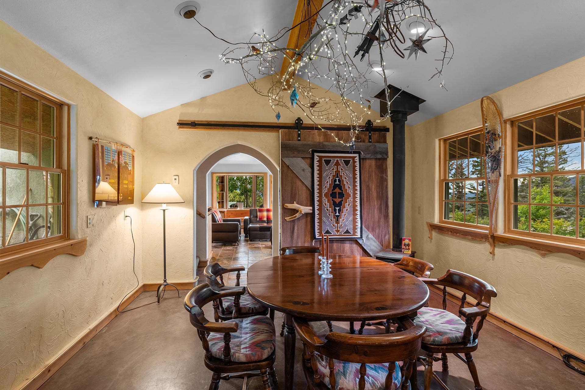 rustic home with wood stove for sale montana lennon ranch