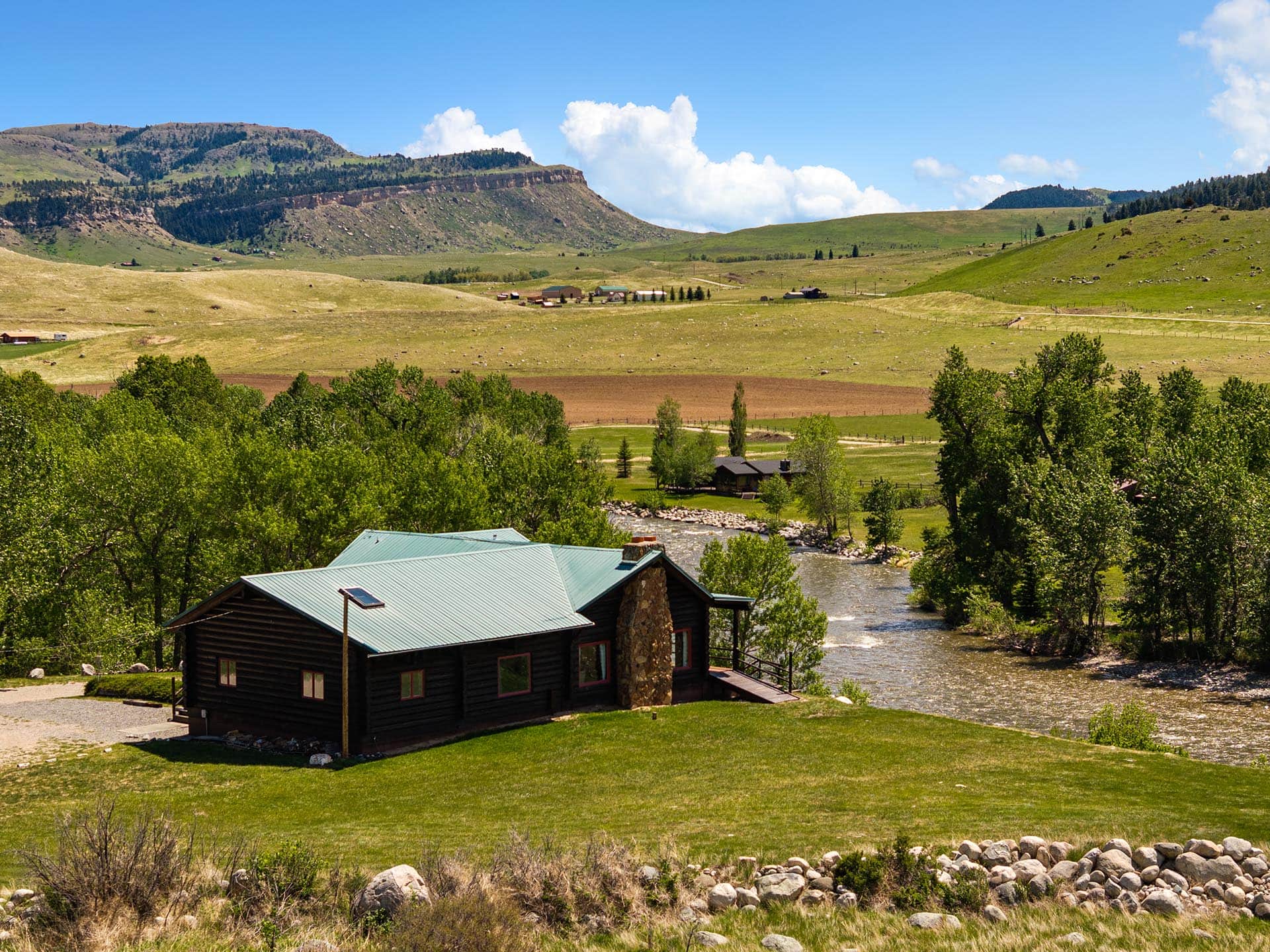 scenic riverfront log home montana two rivers lodge