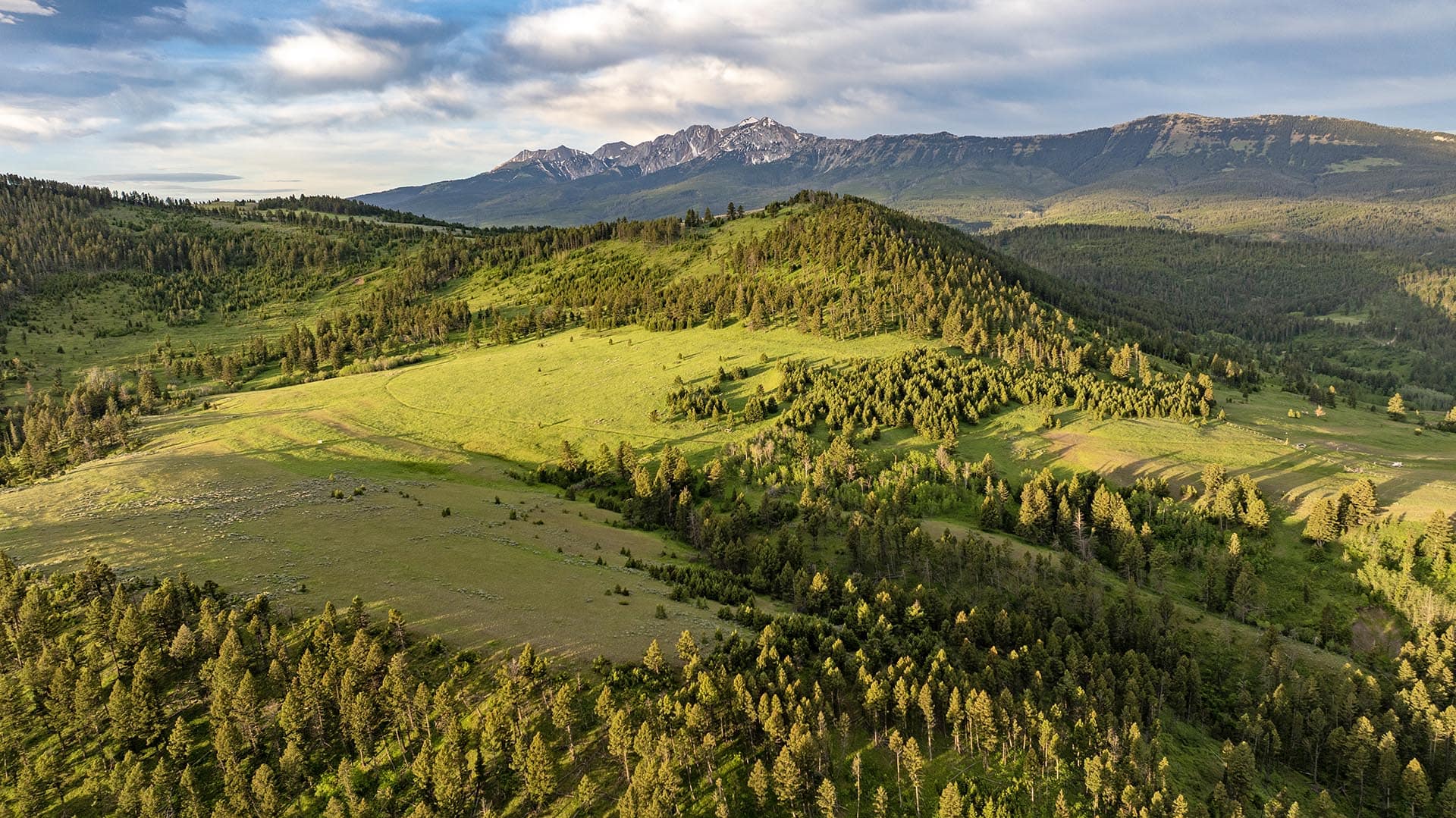 snow capped mountain view land montana north bridger hunting retreat