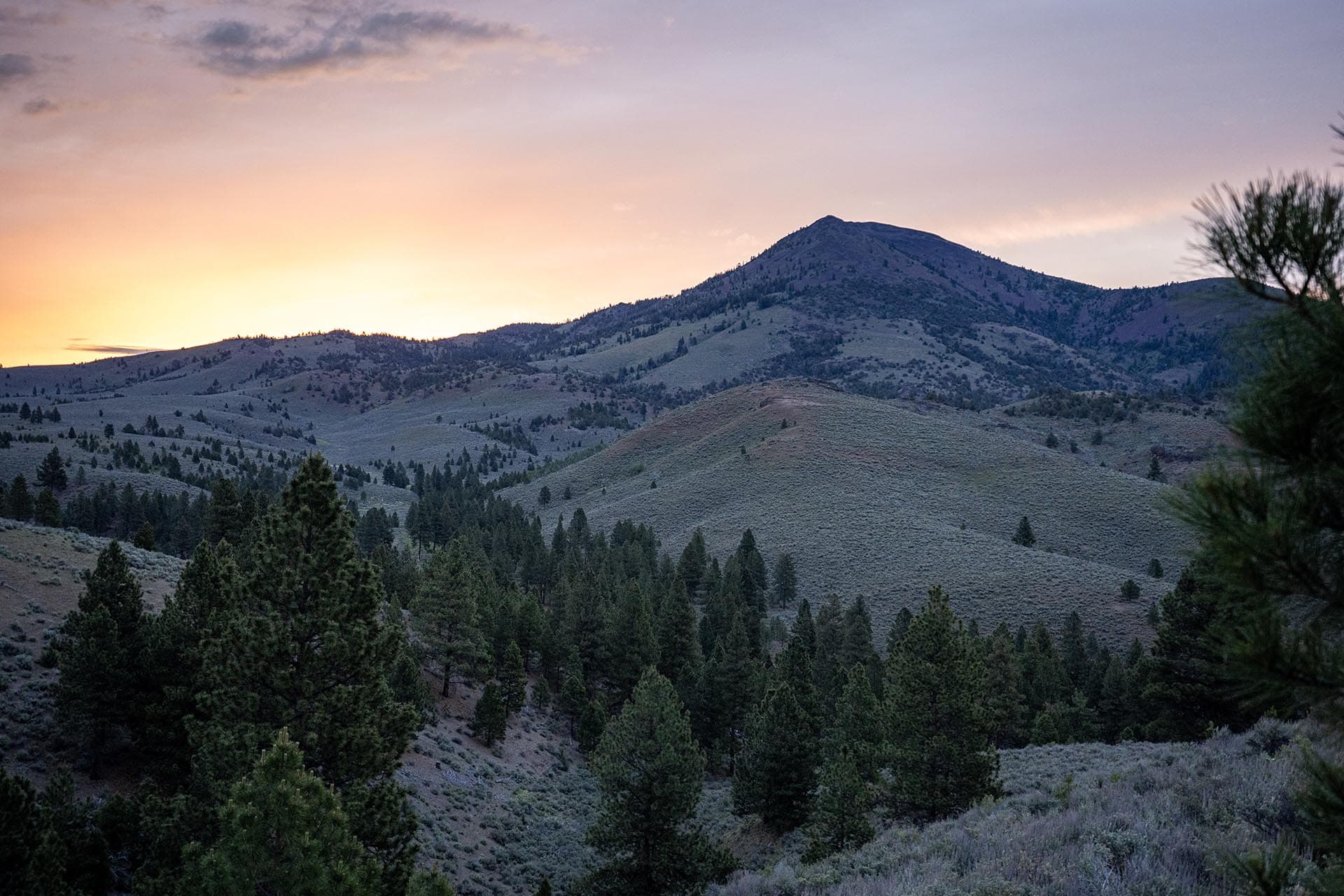 sunset mountain view land for sale oregon ironside castle rock ranch