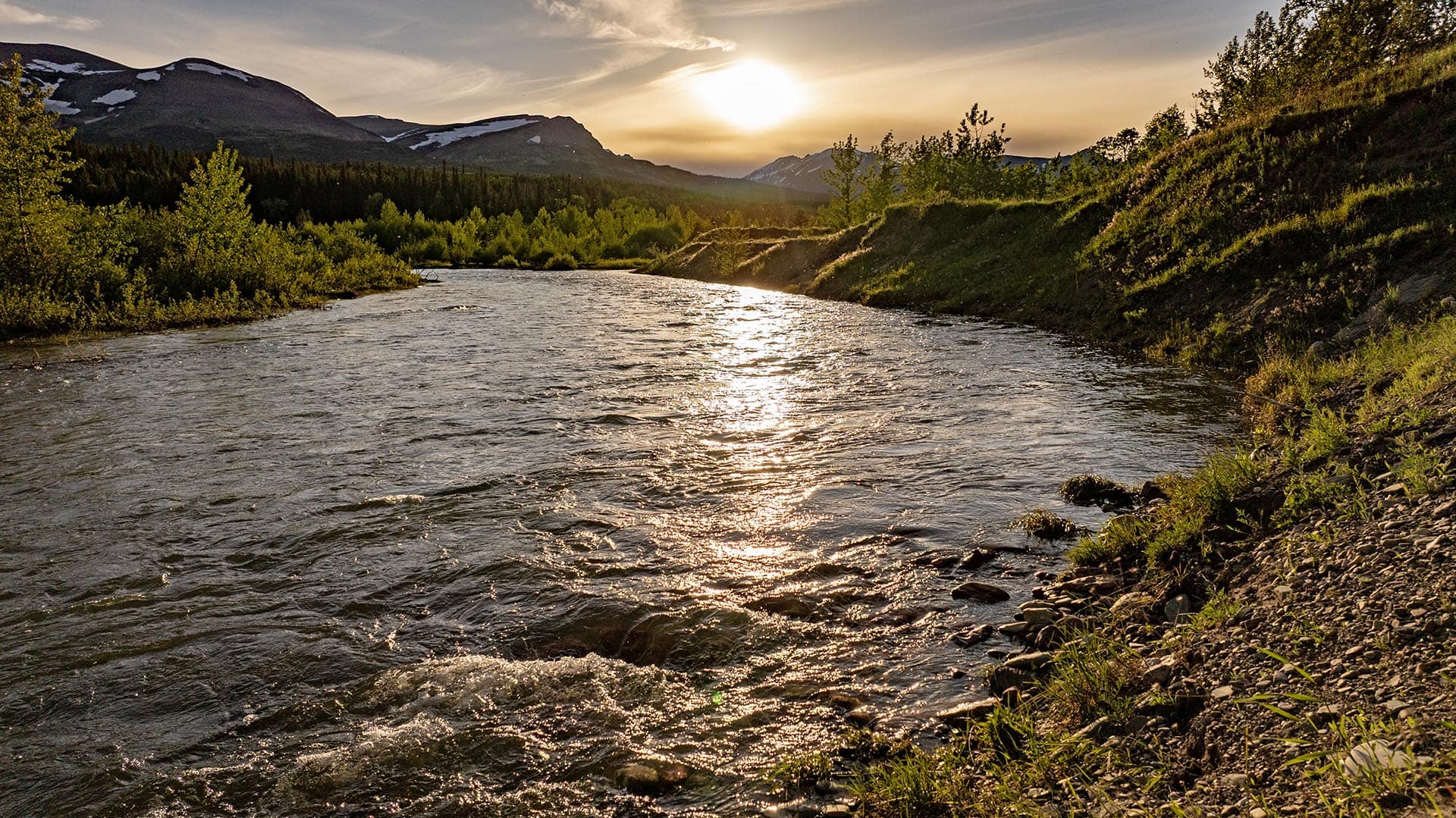 sunset river view land montana two medicine legacy ranch
