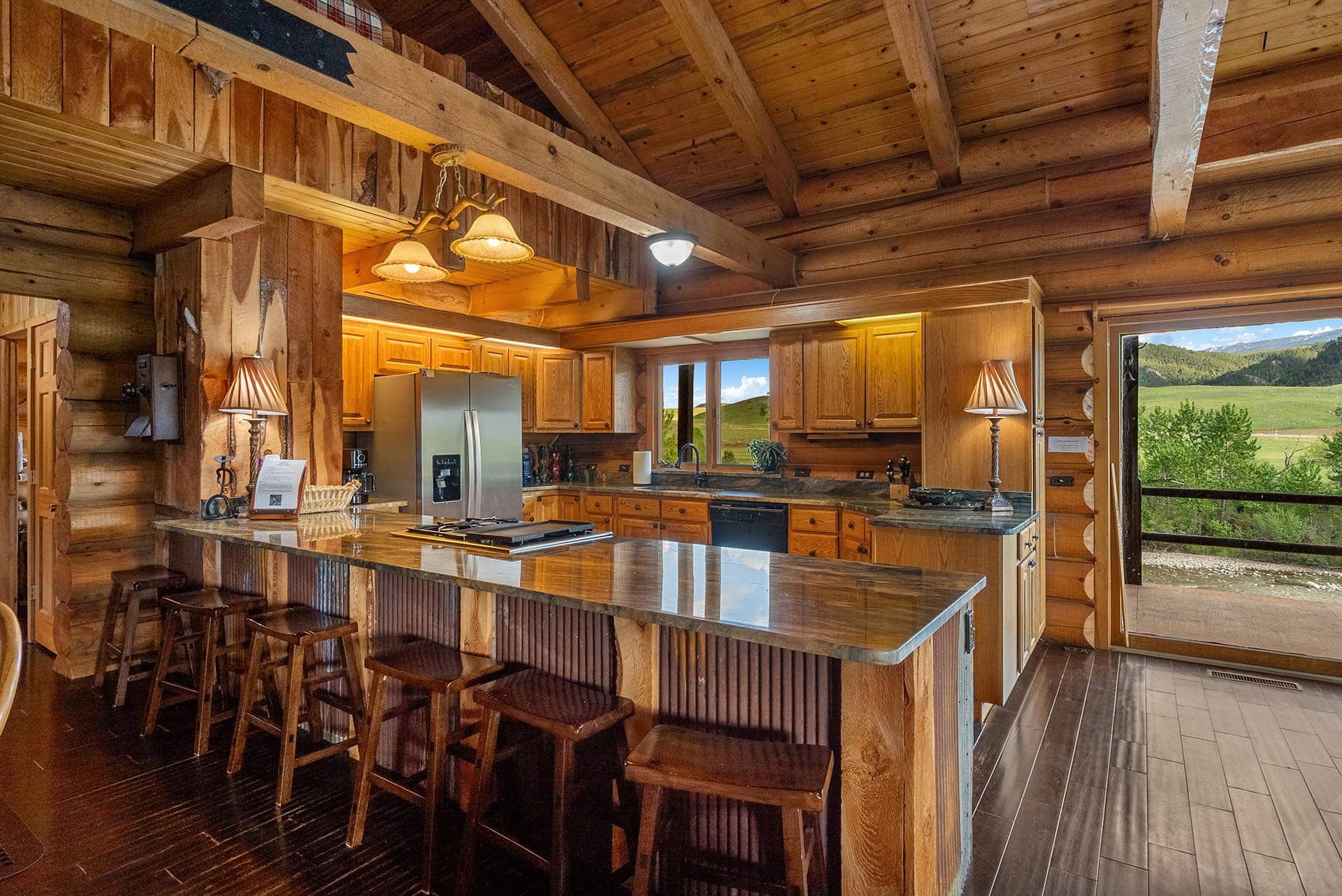 waterfront kitchen for sale montana two rivers lodge