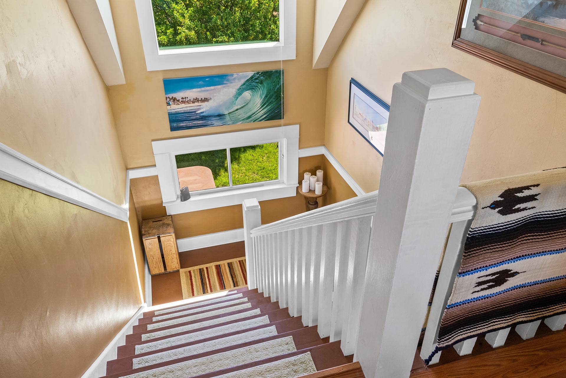 well lit stairwell montana north fork horse creek