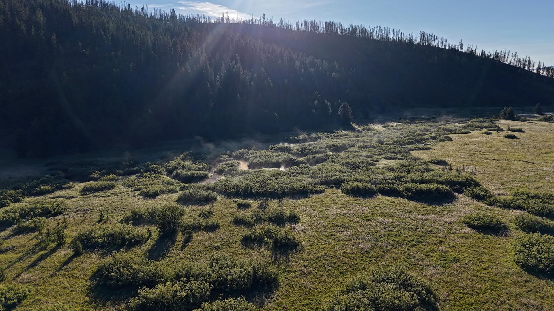 Lots for sale along a waterway Montana Lost Trail Ski Hill Retreat