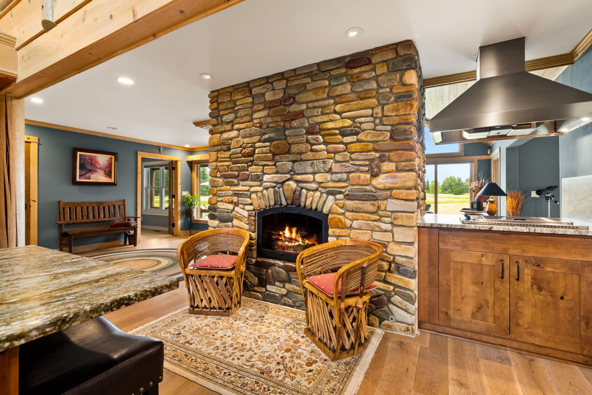 Northwest Natural Kitchen Design Washington Still Water Retreat