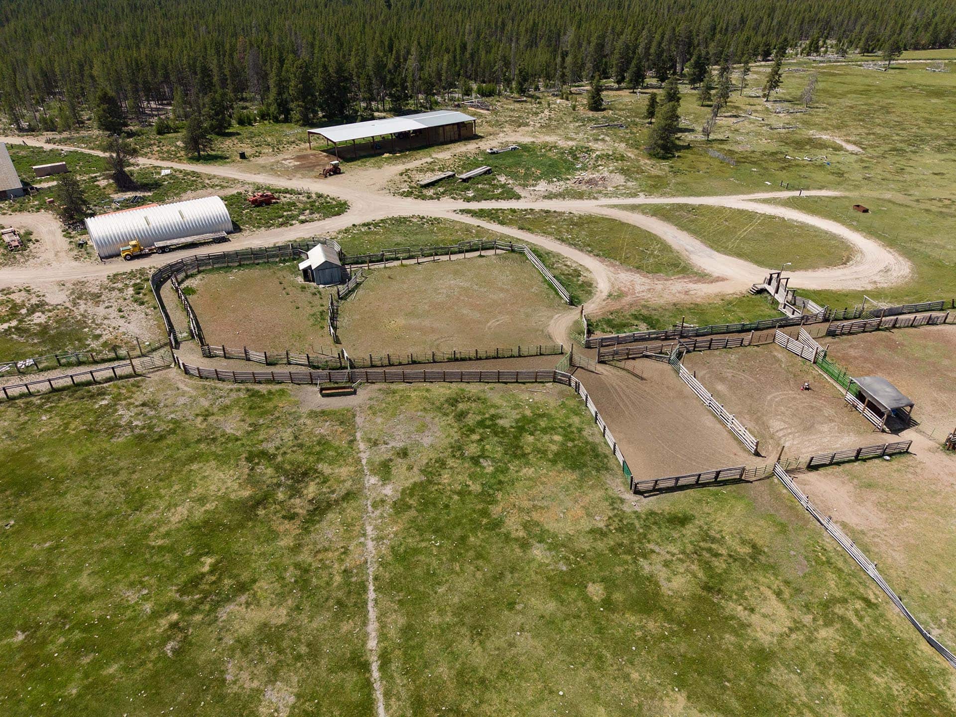 corrals shop hay shed oregon bar y ranch pivots