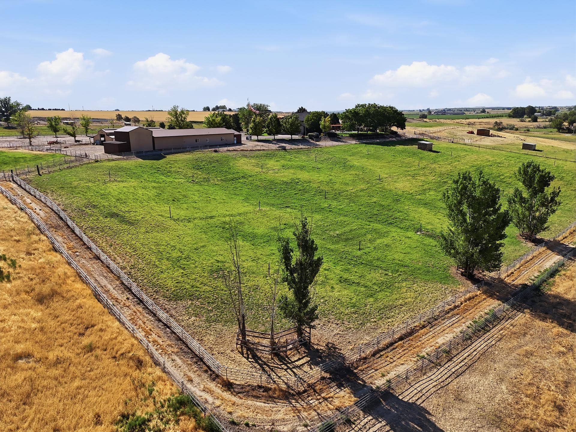 cross fenced horse property idaho rockn a ranch
