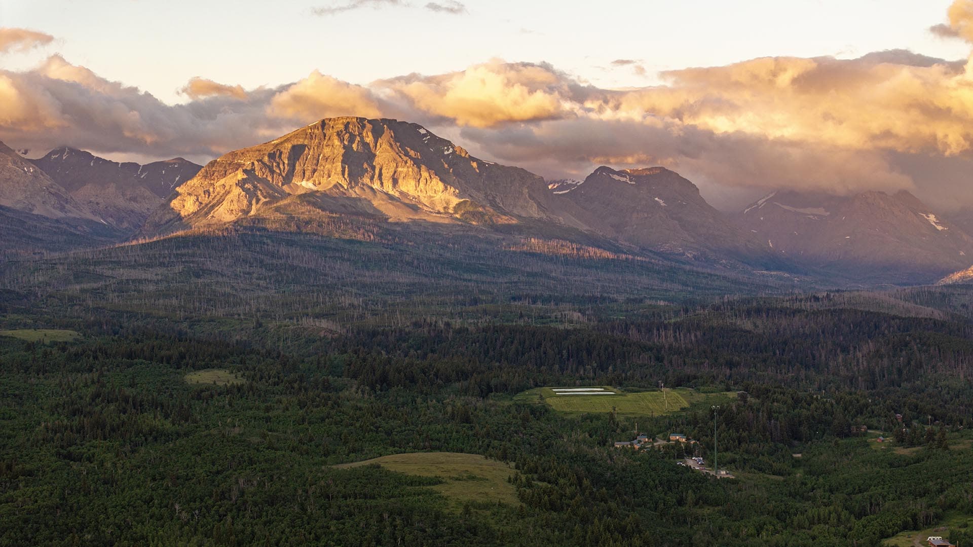 developed property with mountain views montana st. mary overlook