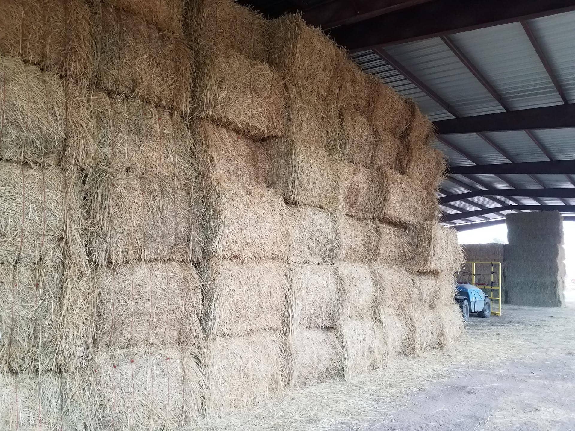 hay in shed oregon bar y ranch & pivots