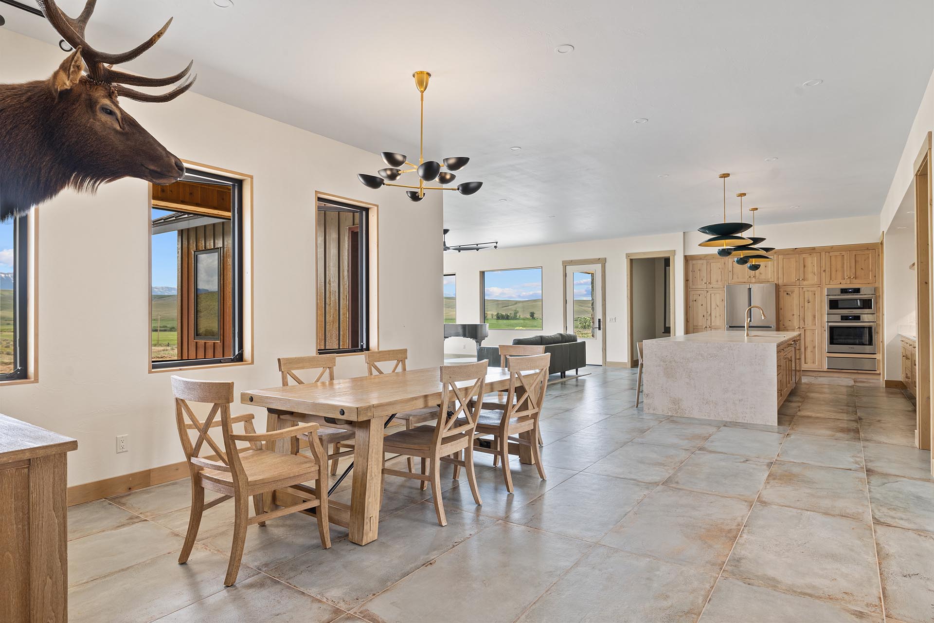 main home dining area montana j lazy j ranch