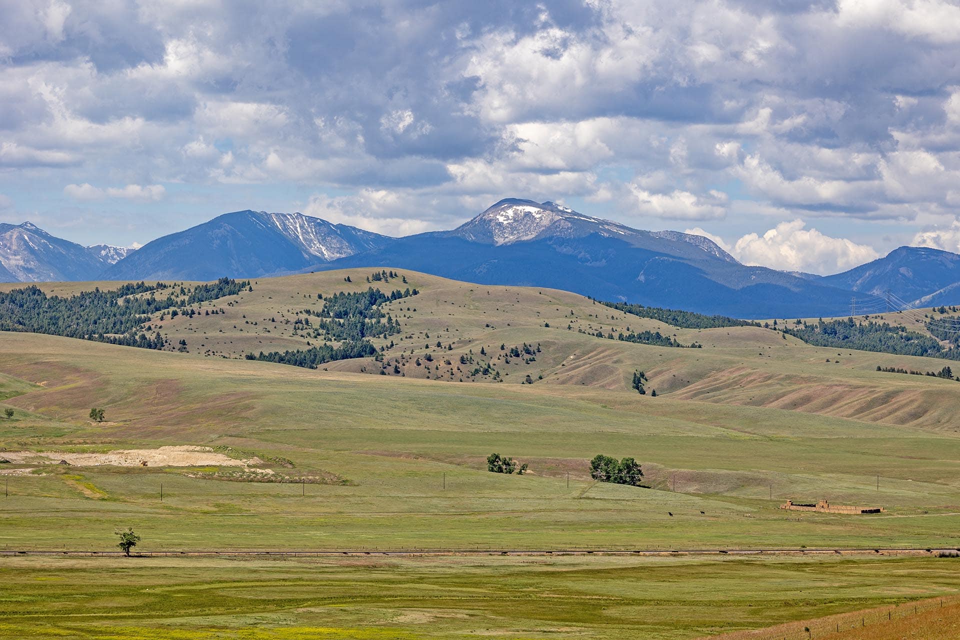 open fields with agricultural building land montana pintler views retreat