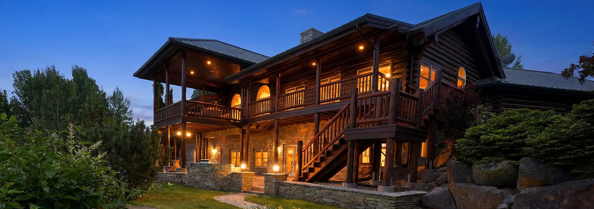 oregon custom log home for sale misty mountain ranch
