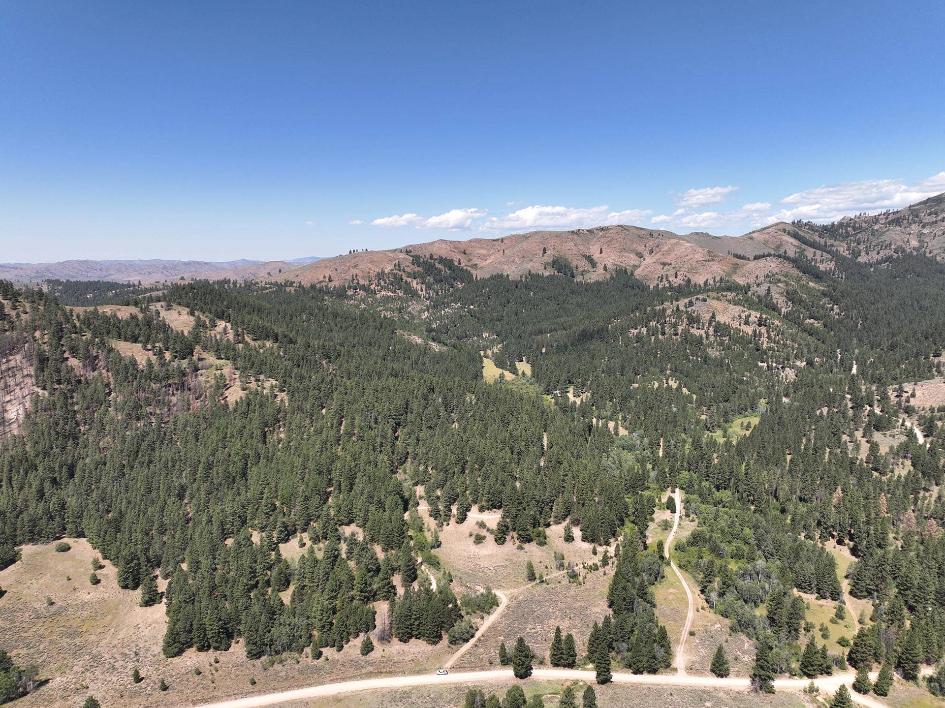 panoramic forest valley road idaho mountain land and lots