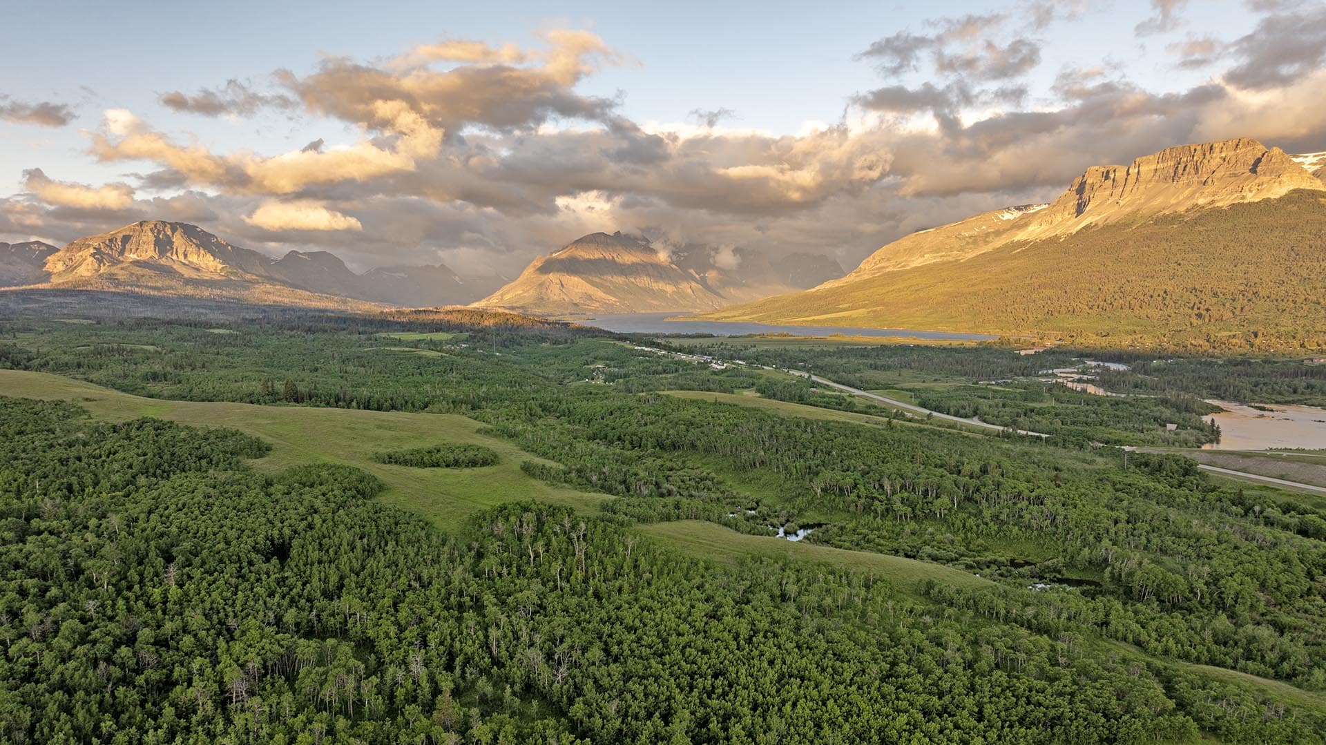 panoramic lake view land for sale montana st. mary overlook
