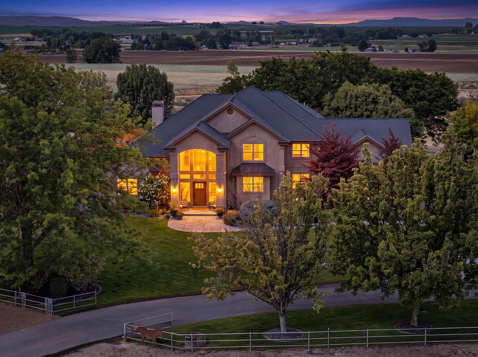 panoramic mountain view home idaho rockn a ranch