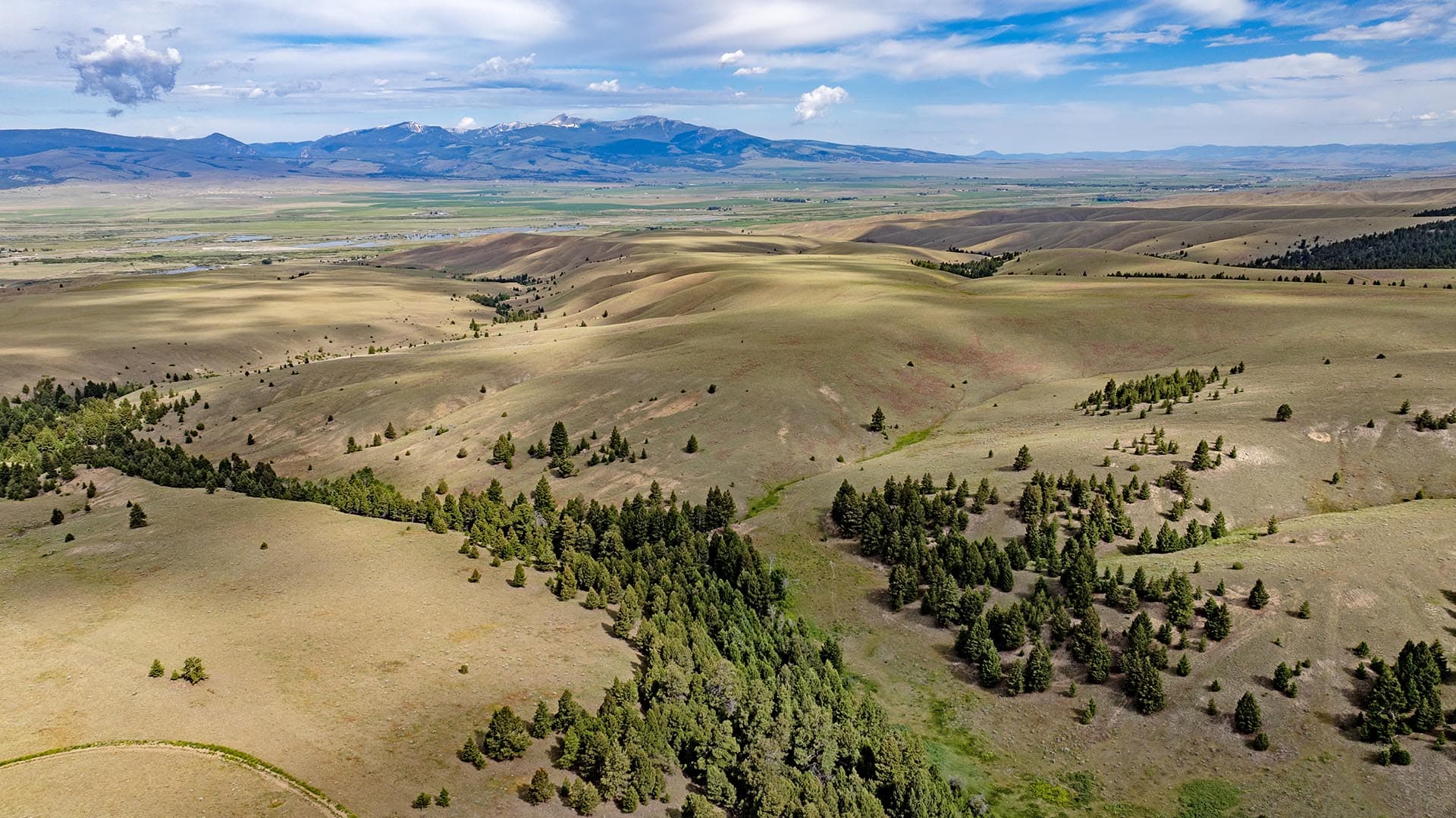 rolling hills mountain view land for sale montana spotted dog retreat