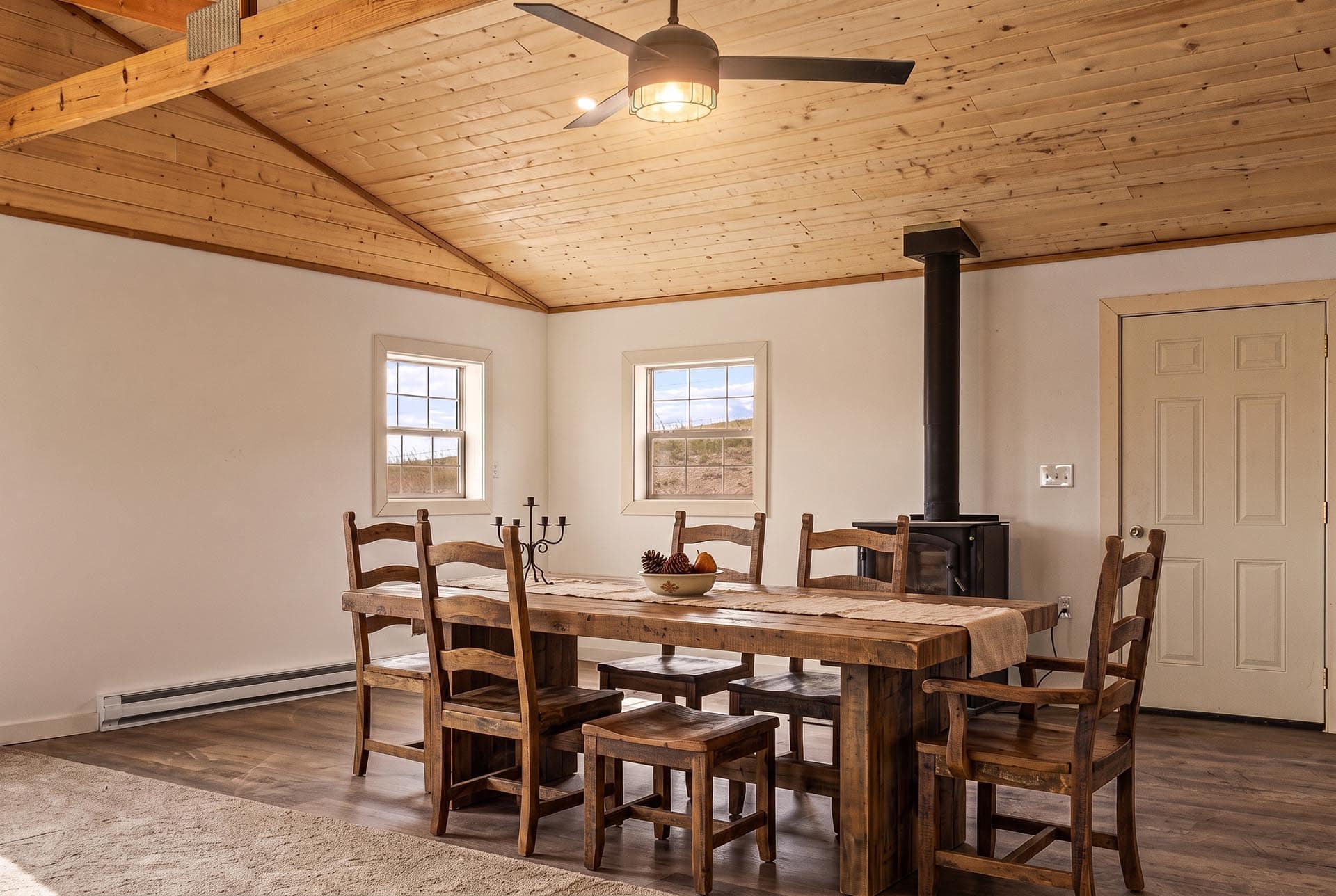 rustic dining room property montana pintler views retreat