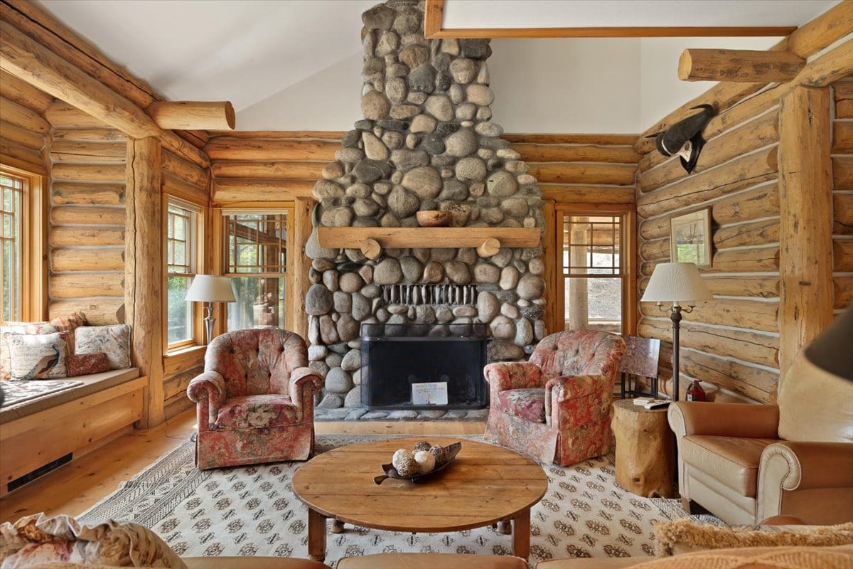 secluded riverfront estate montana trout creek lodge on the stillwater river