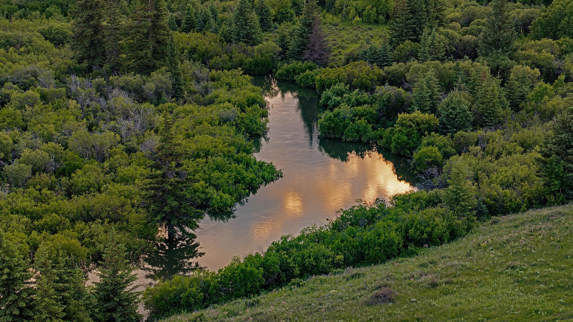 winding river frontage land view montana cutbank creek fishing retreat