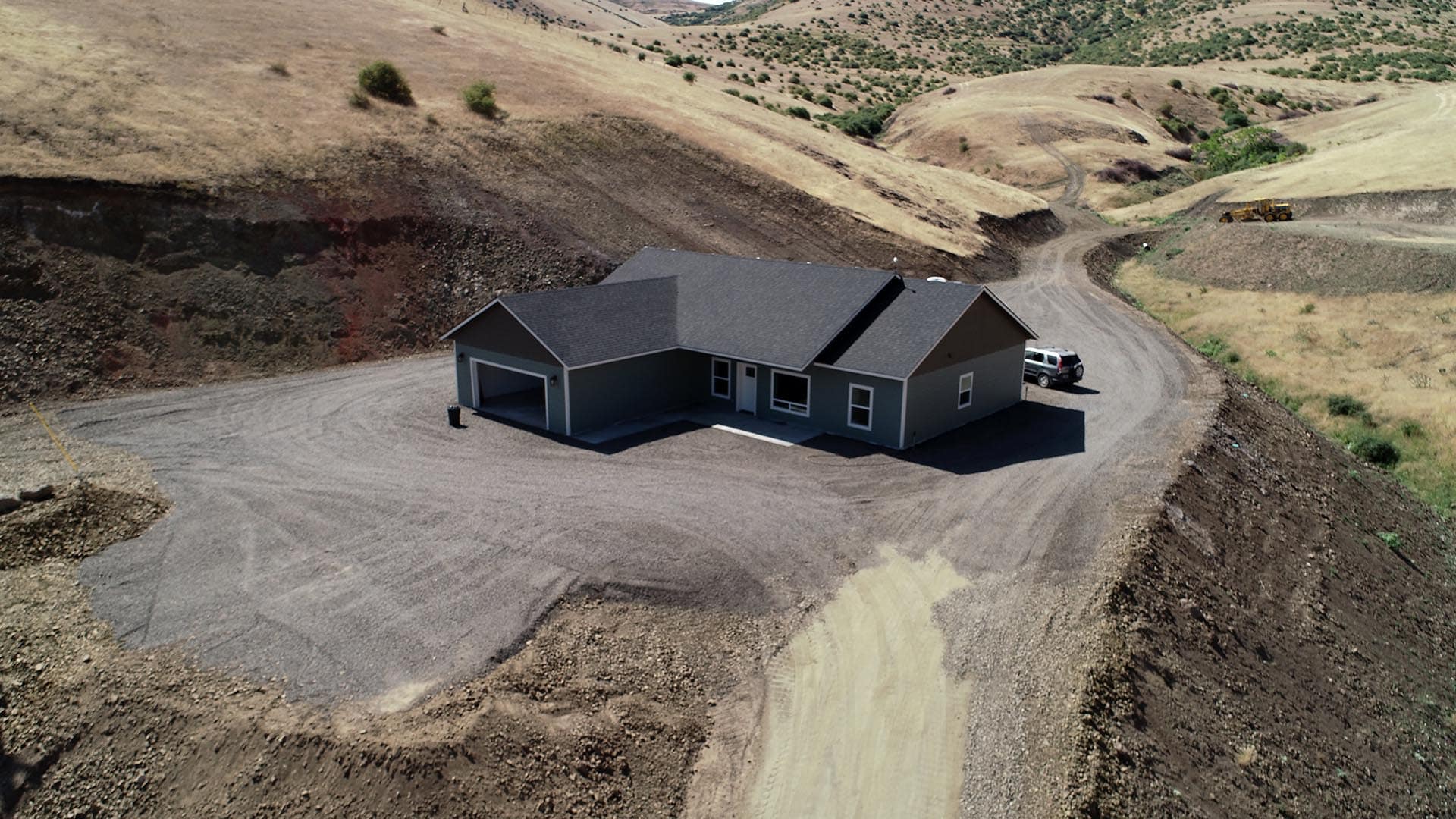 Upper 1 house aerial oregon McKay Creek Country Estates