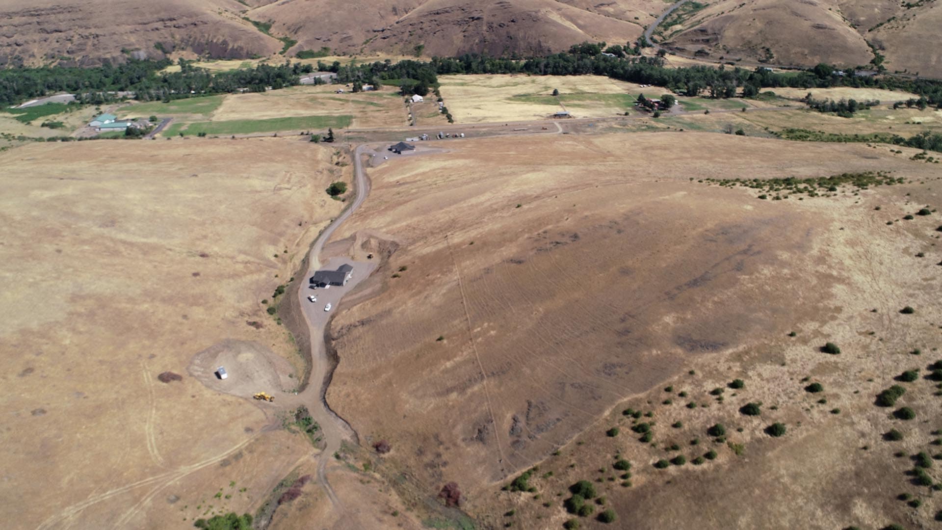 aerial property lower and upper house oregon McKay Creek Country Estates
